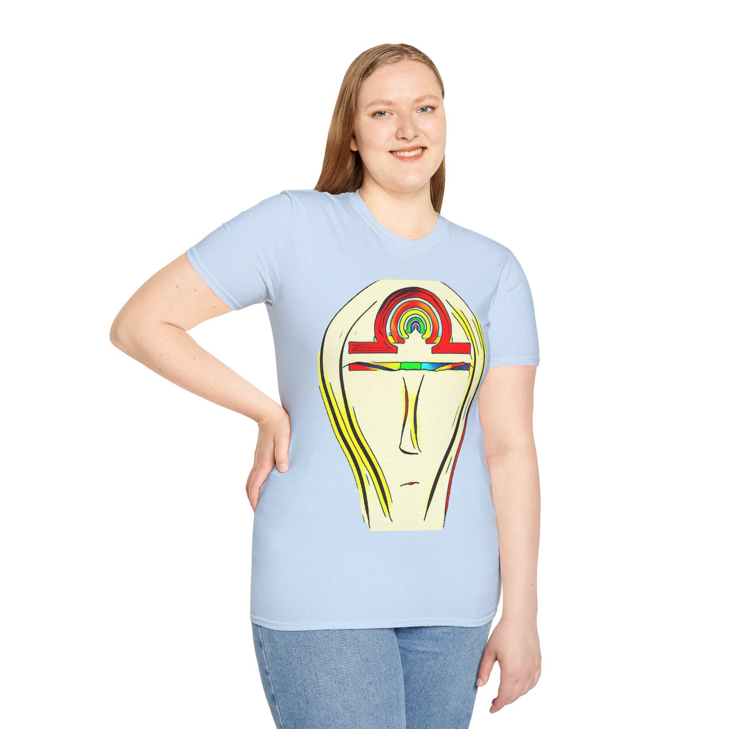 Rainbow Libra Ankh T-Shirt