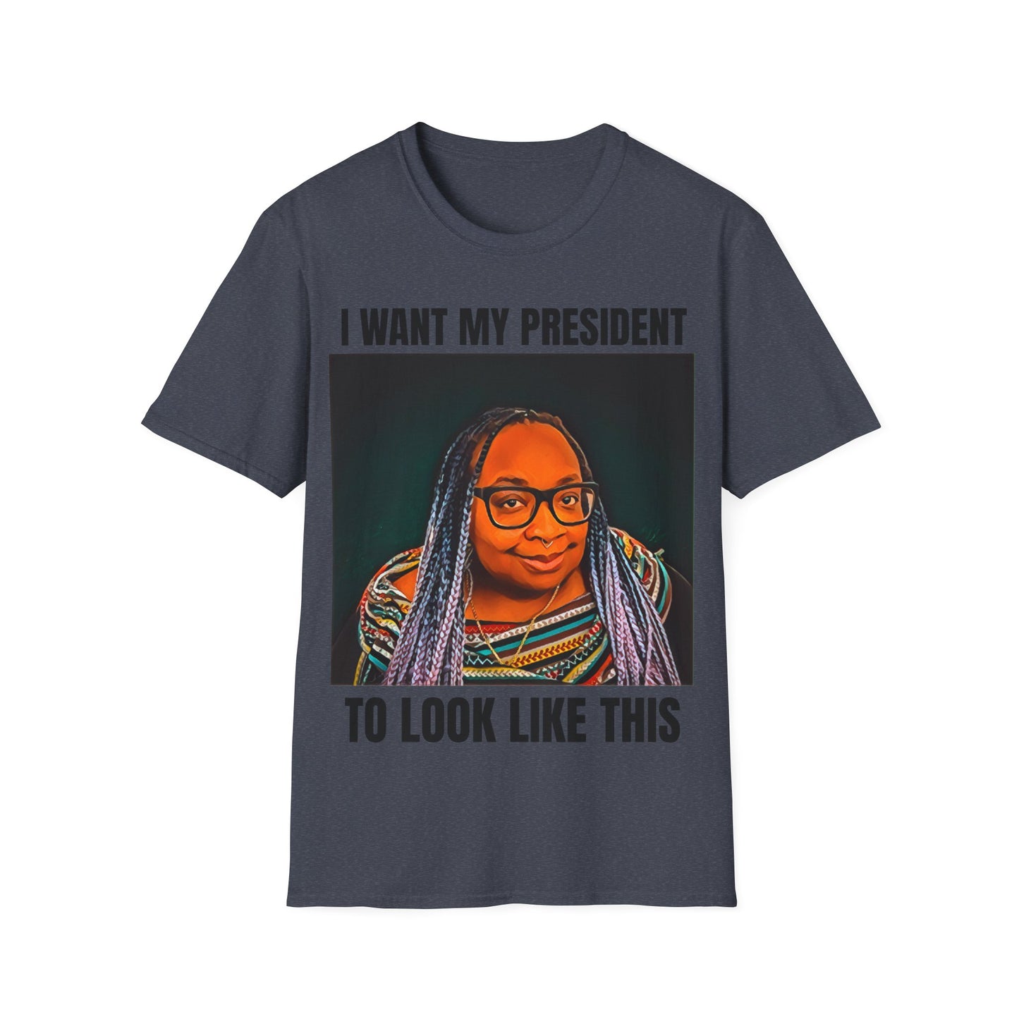 MY PRESIDENT Black Text T-Shirt