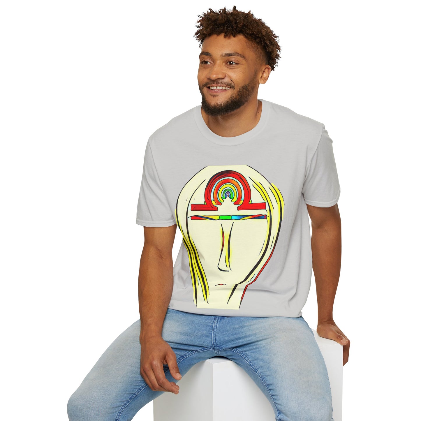 Rainbow Libra Ankh T-Shirt