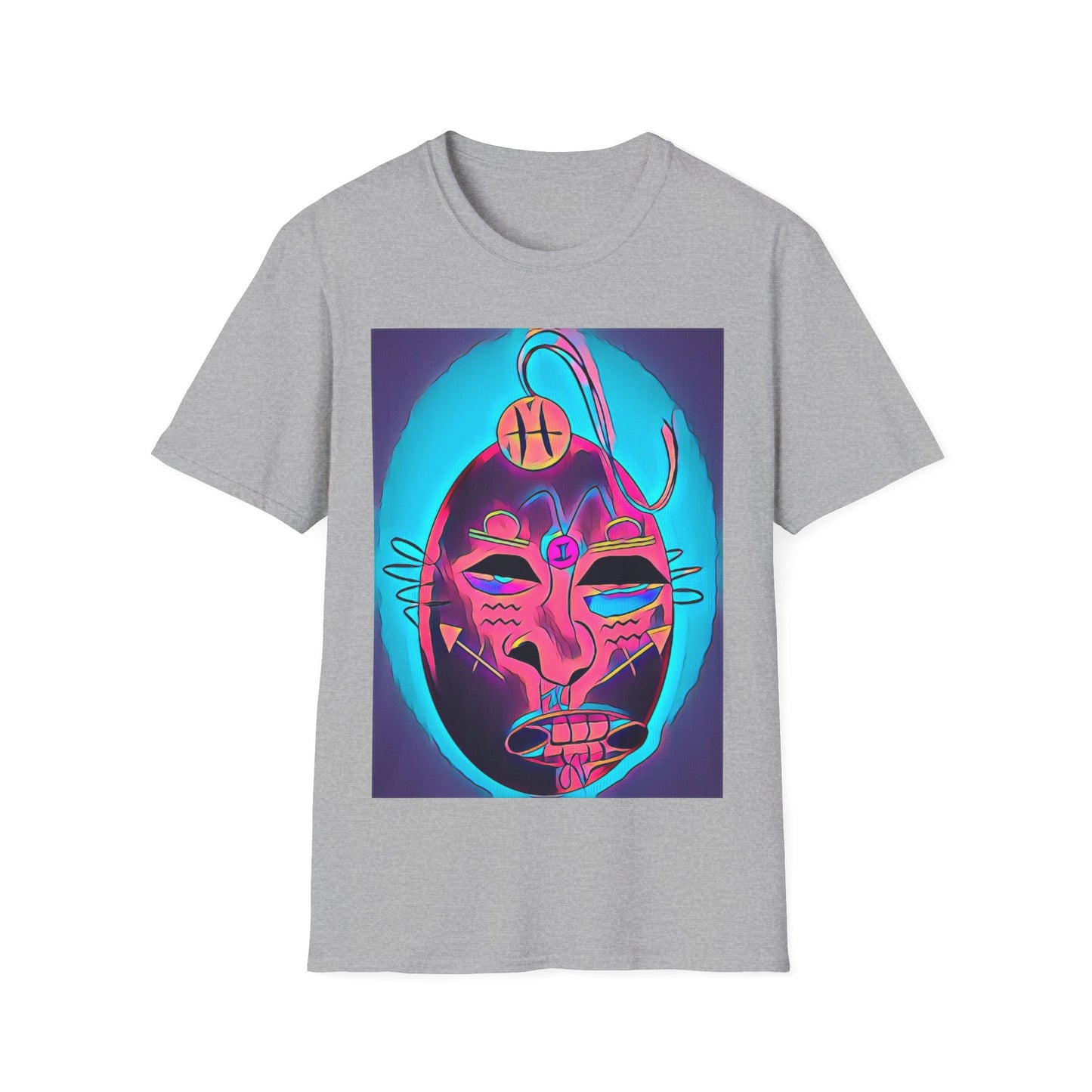 Zodi-ABSTRACT T-Shirt (Purple & Peach)