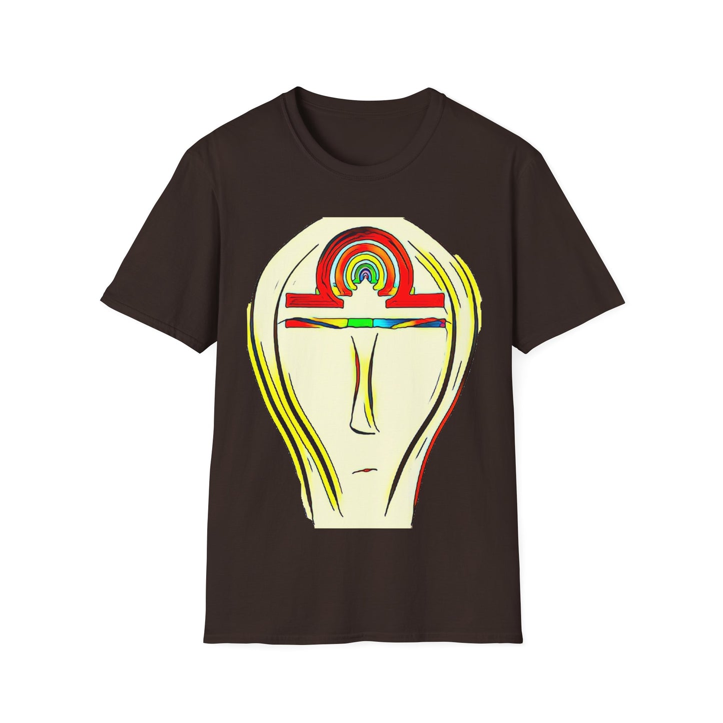 Rainbow Libra Ankh T-Shirt