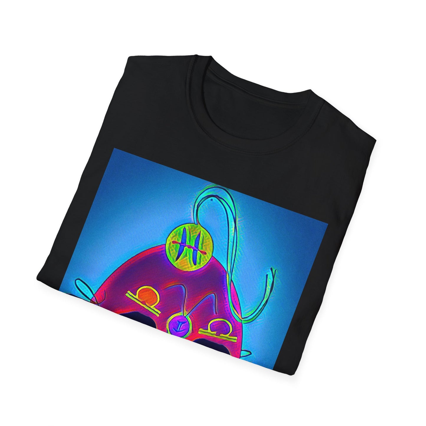 Zodi-ABSTRACT T-Shirt (Blue & Purple)