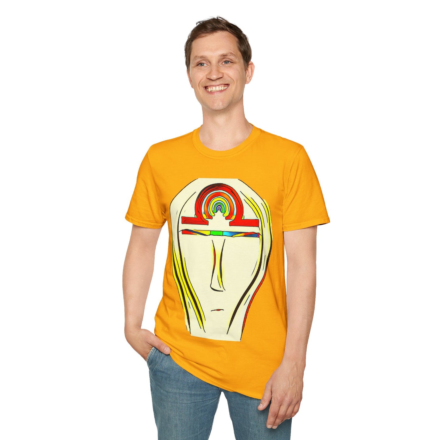 Rainbow Libra Ankh T-Shirt