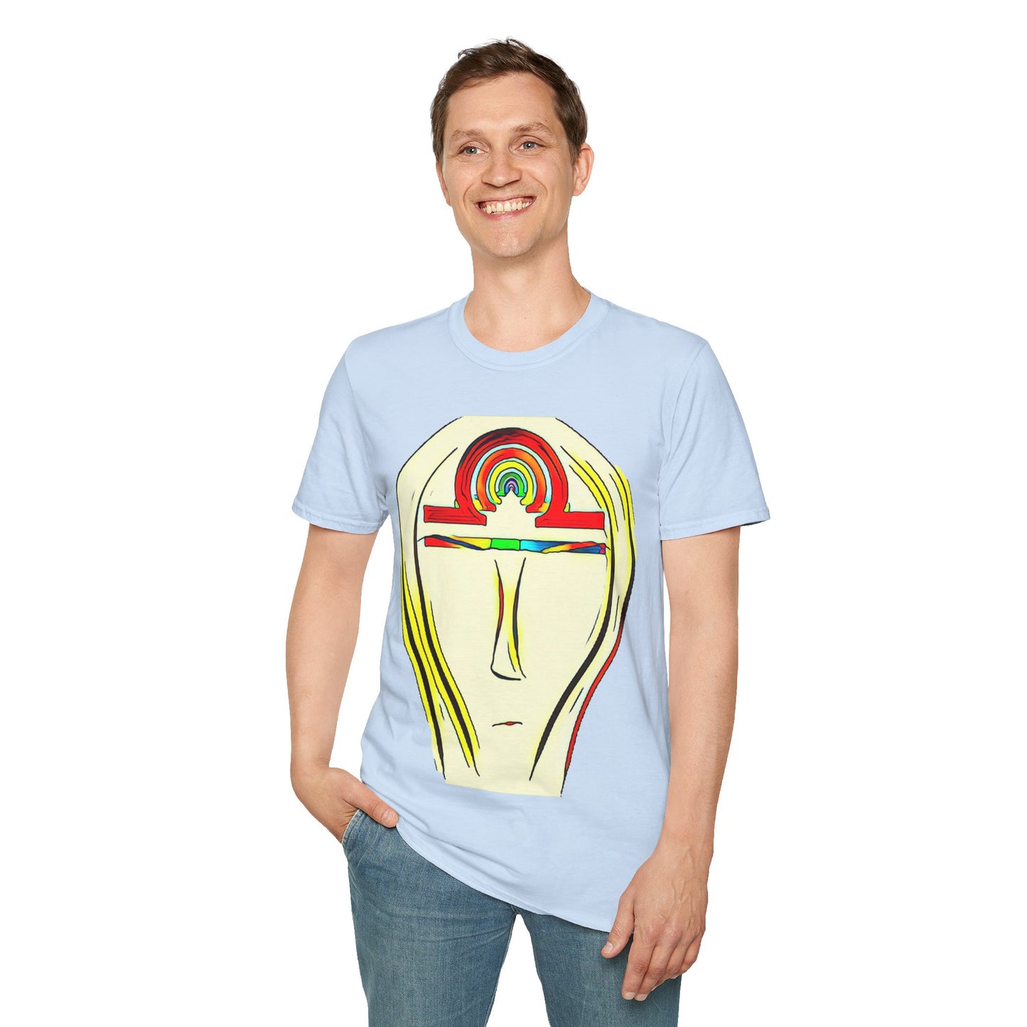 Rainbow Libra Ankh T-Shirt