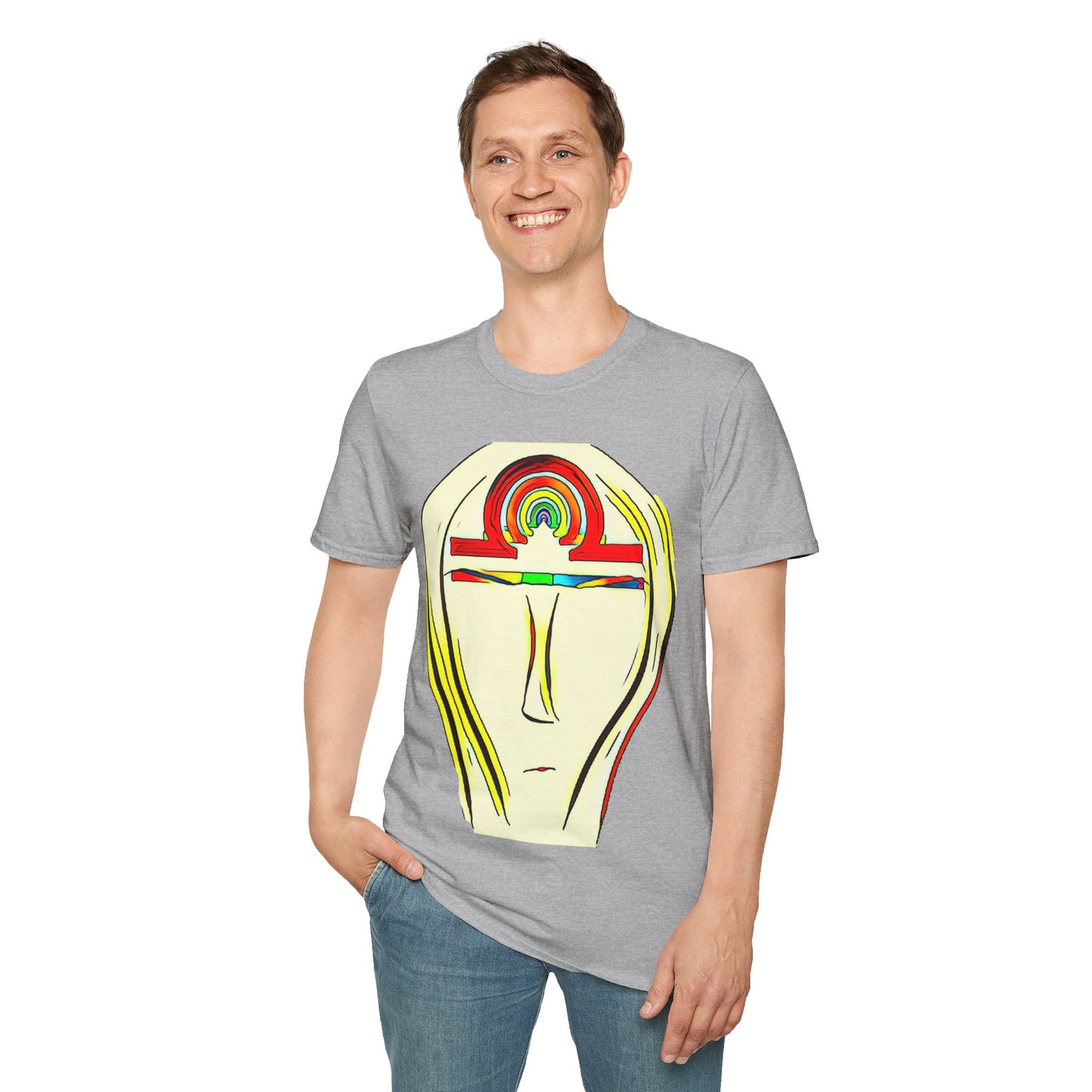 Rainbow Libra Ankh T-Shirt