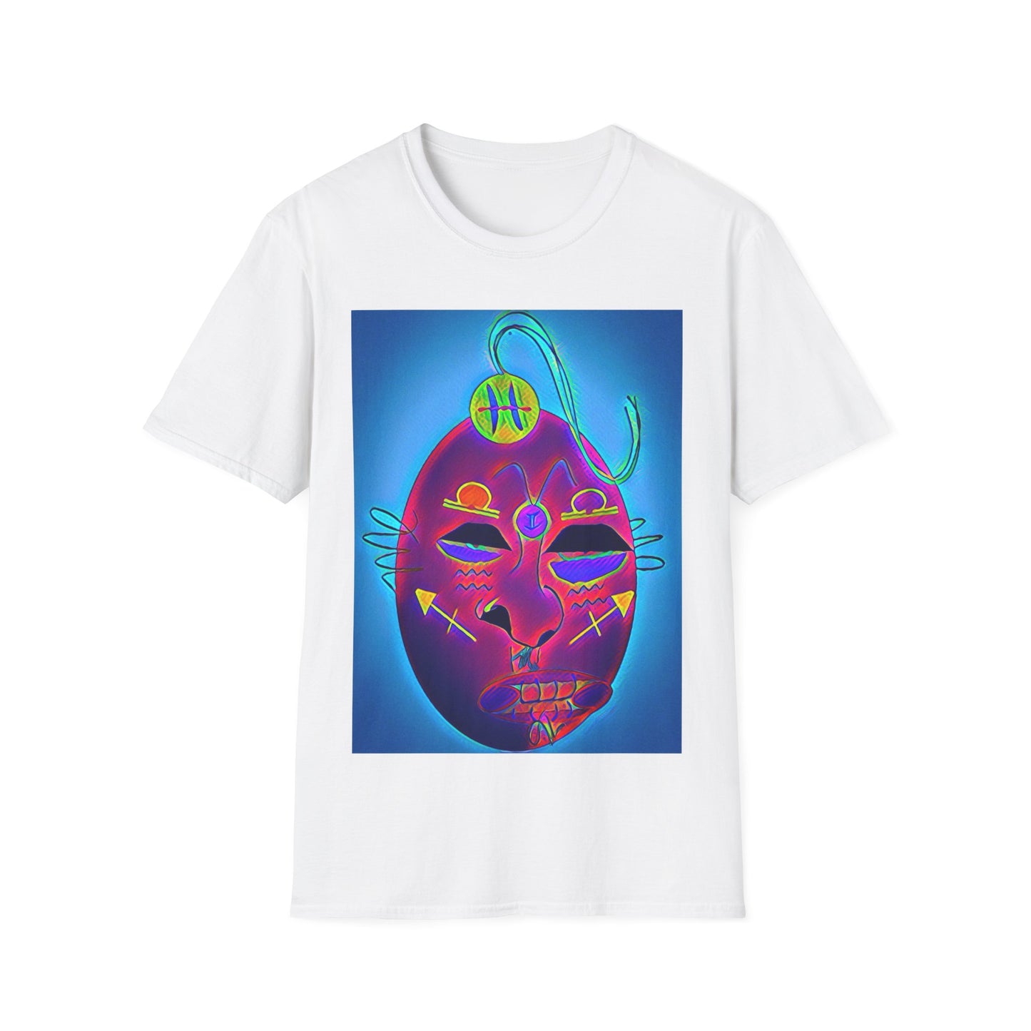 Zodi-ABSTRACT T-Shirt (Blue & Purple)