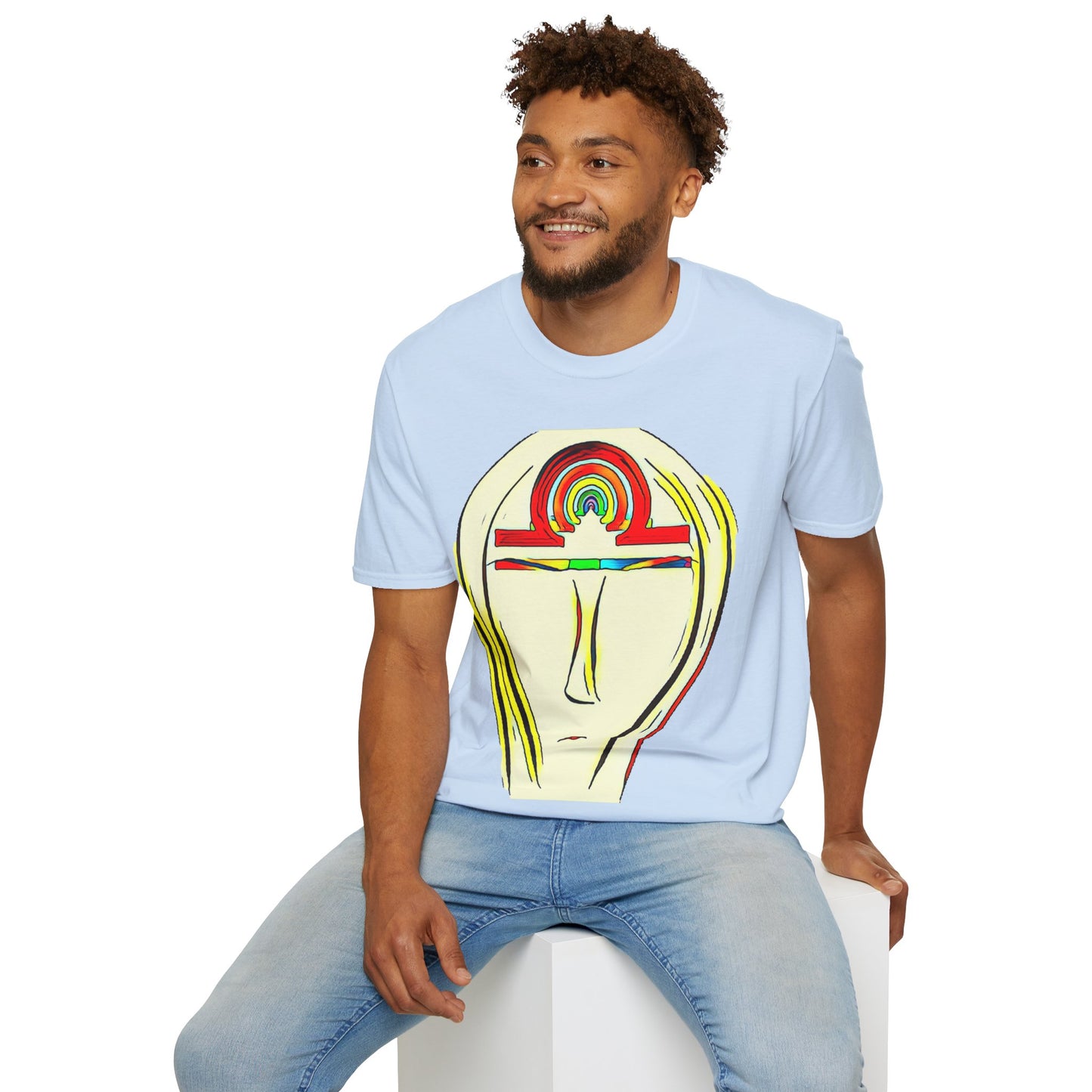 Rainbow Libra Ankh T-Shirt