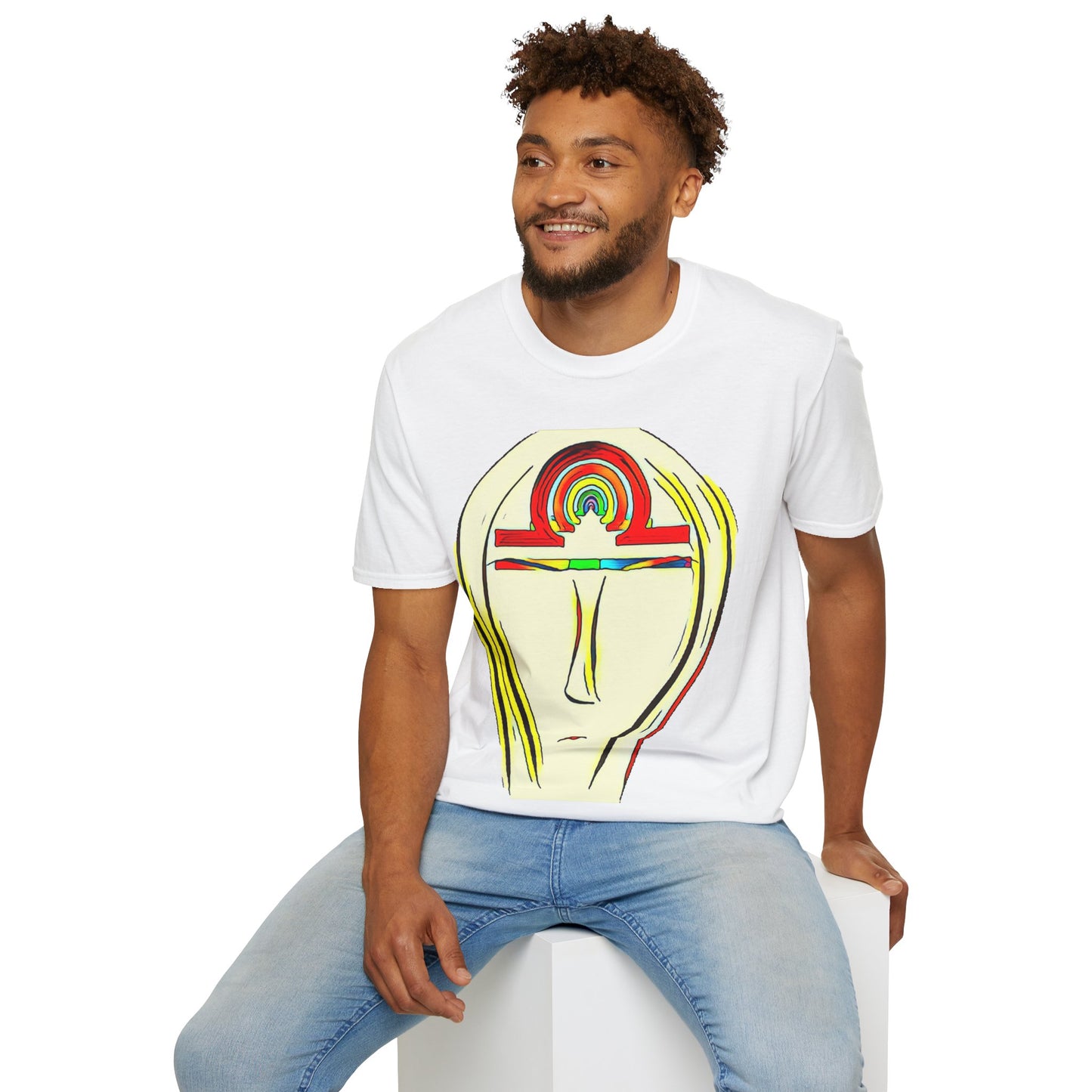 Rainbow Libra Ankh T-Shirt