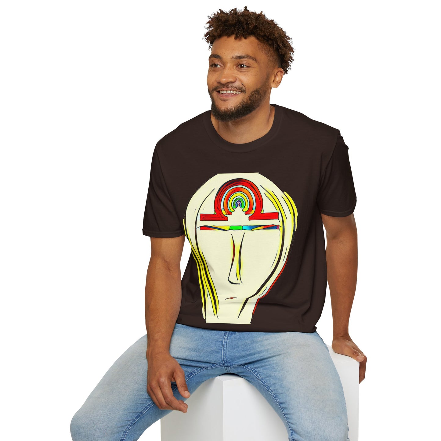 Rainbow Libra Ankh T-Shirt