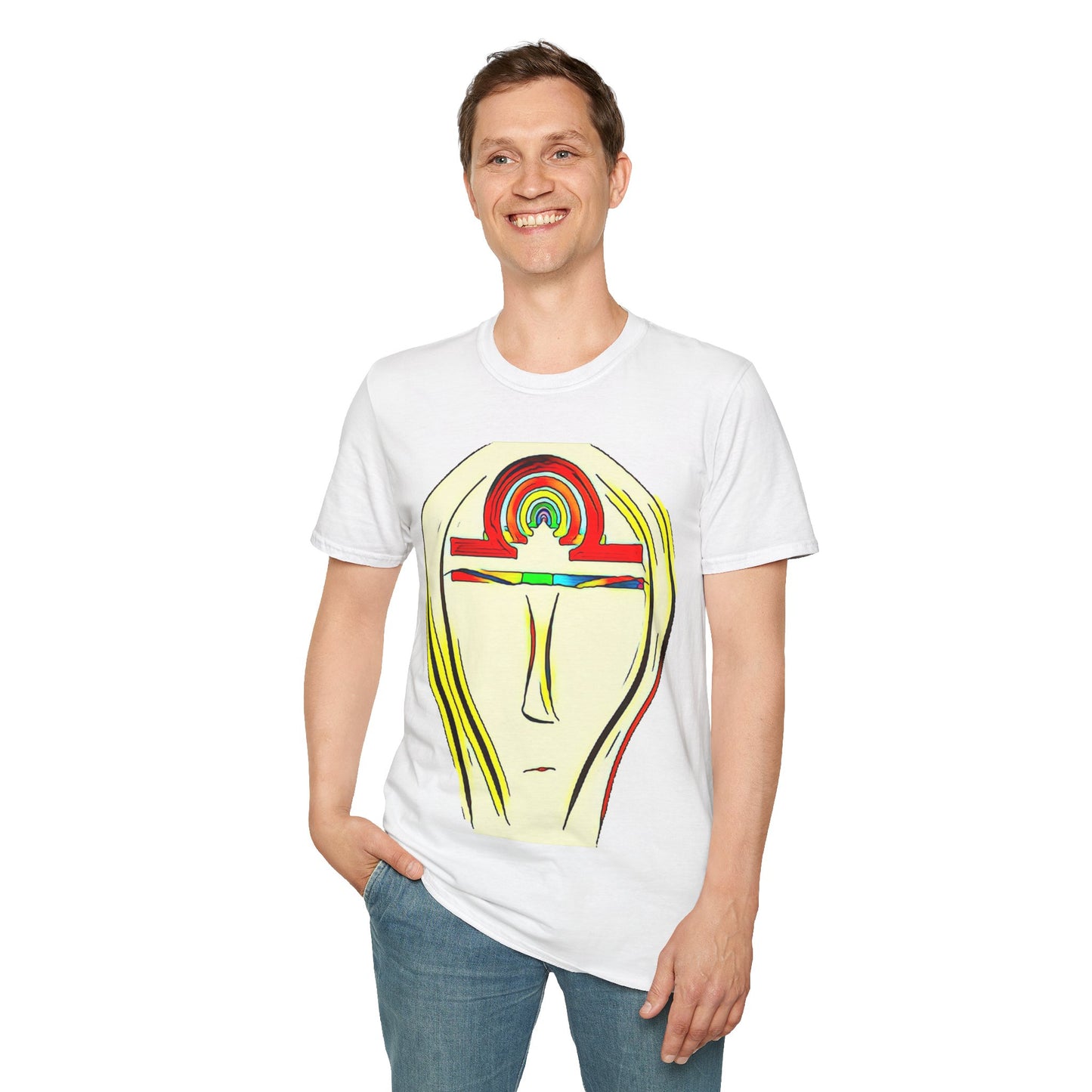 Rainbow Libra Ankh T-Shirt