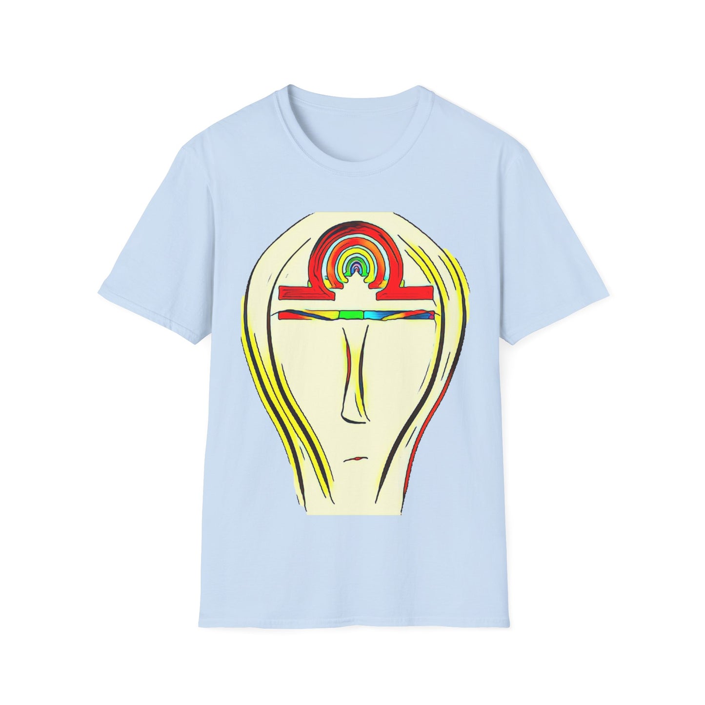 Rainbow Libra Ankh T-Shirt