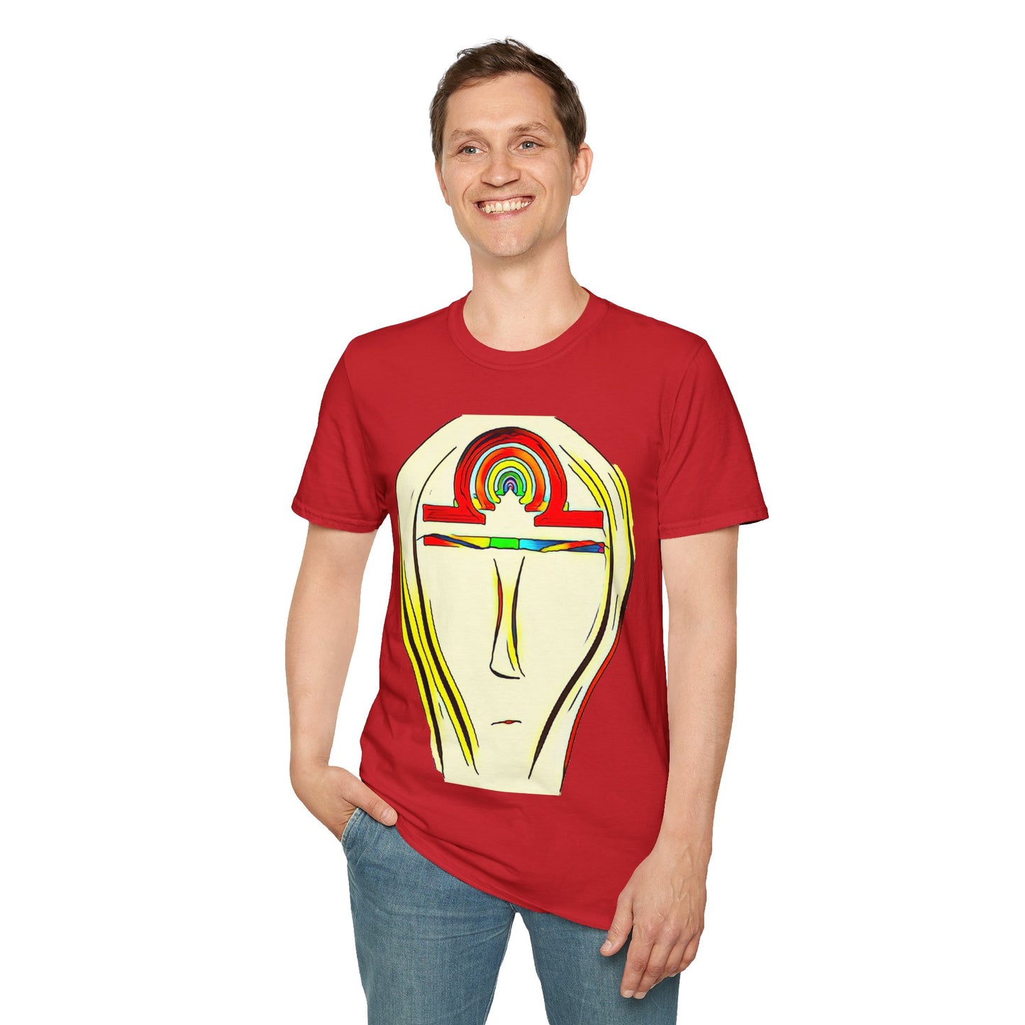 Rainbow Libra Ankh T-Shirt