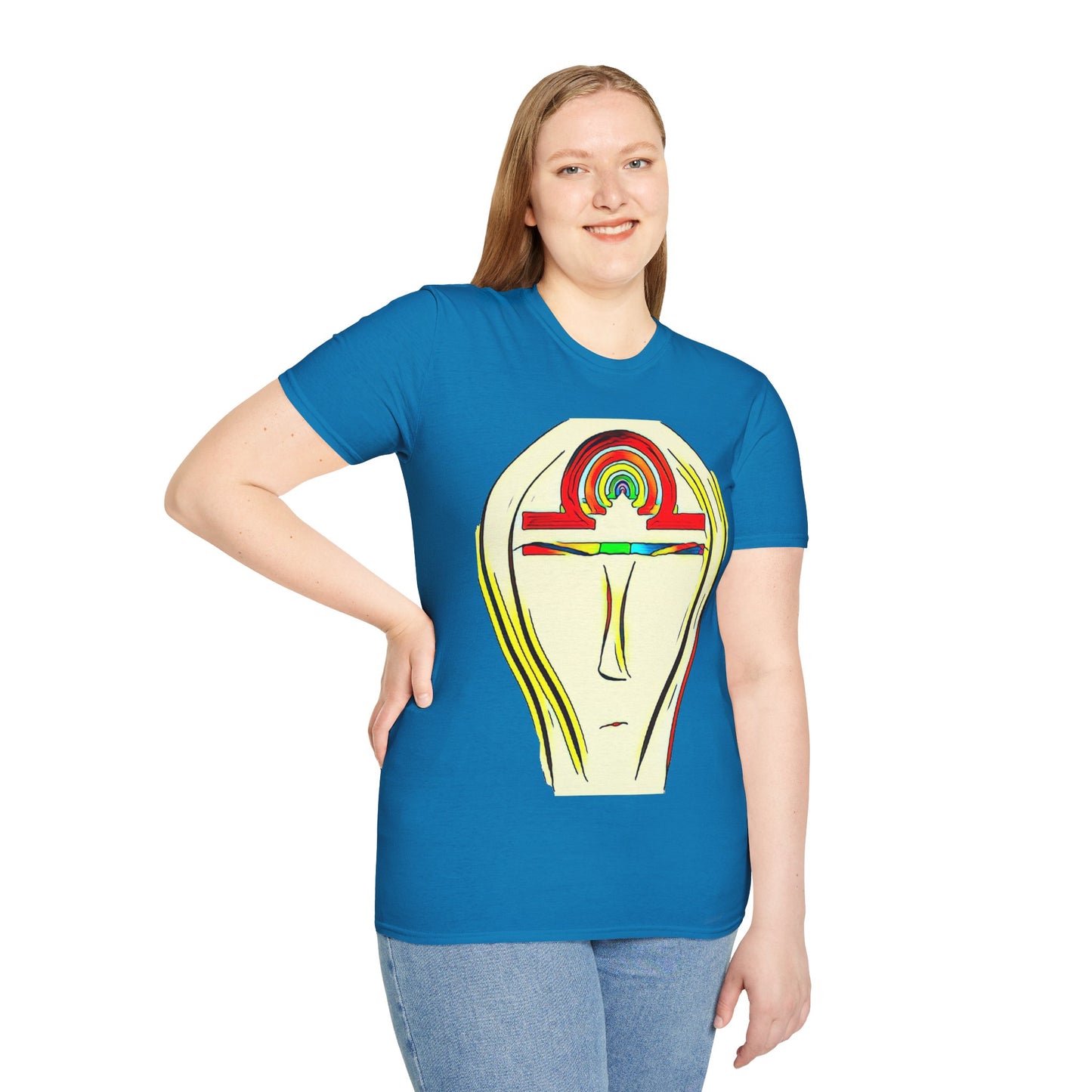 Rainbow Libra Ankh T-Shirt