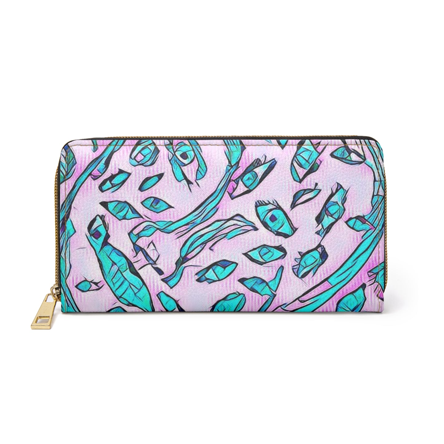 Eyes of Argos Peacock Clutch (Pink & Teal)