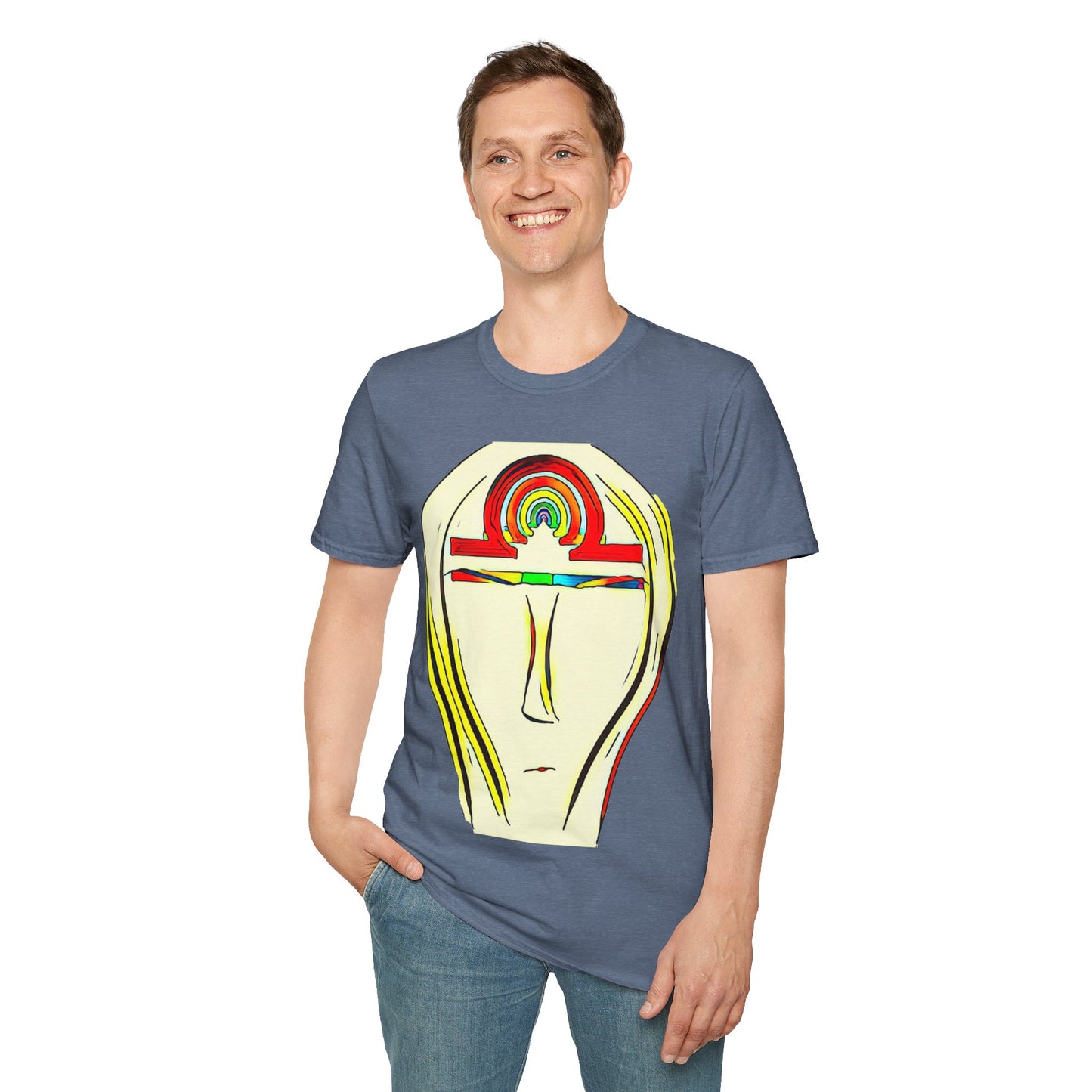 Rainbow Libra Ankh T-Shirt