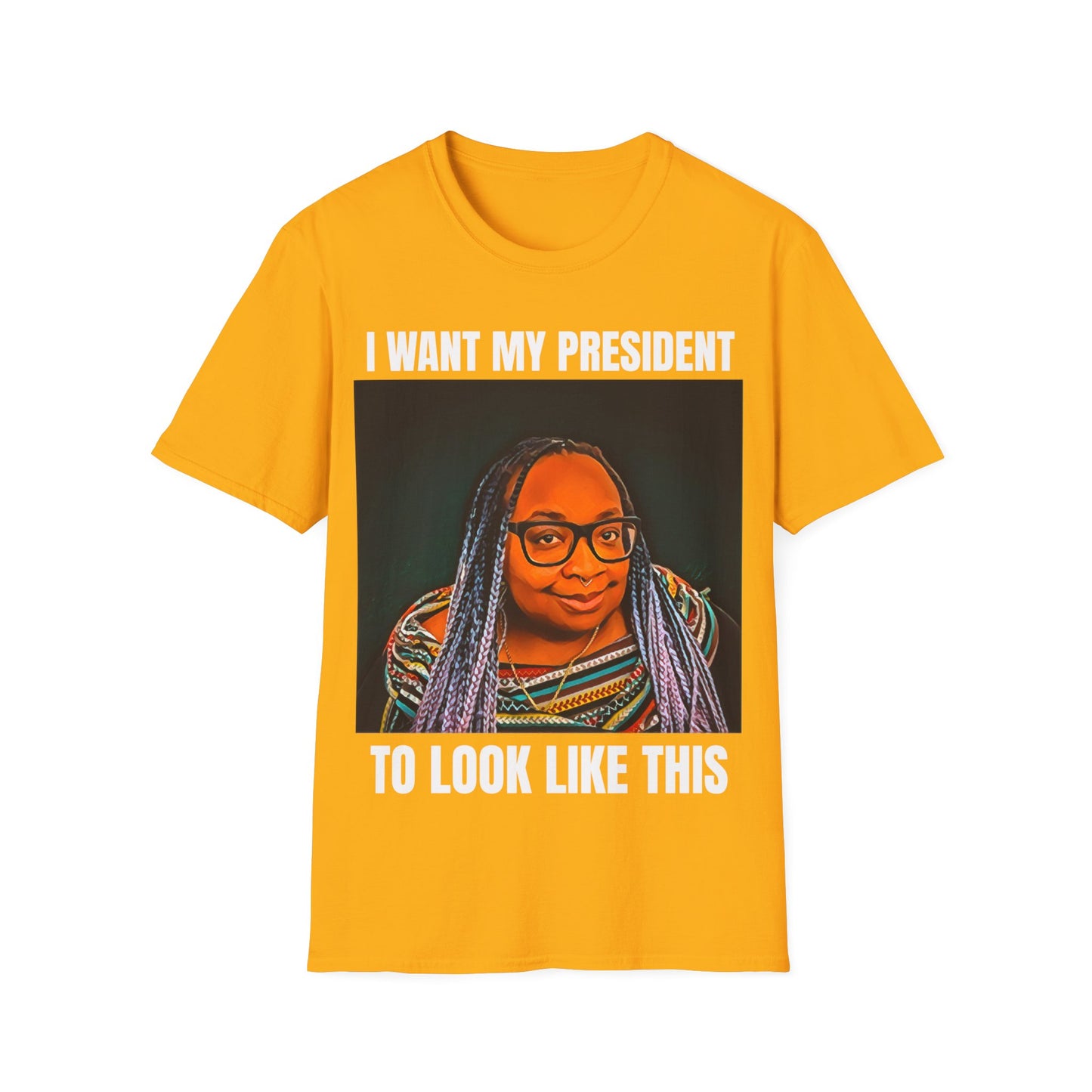 MY PRESIDENT White Text T-Shirt