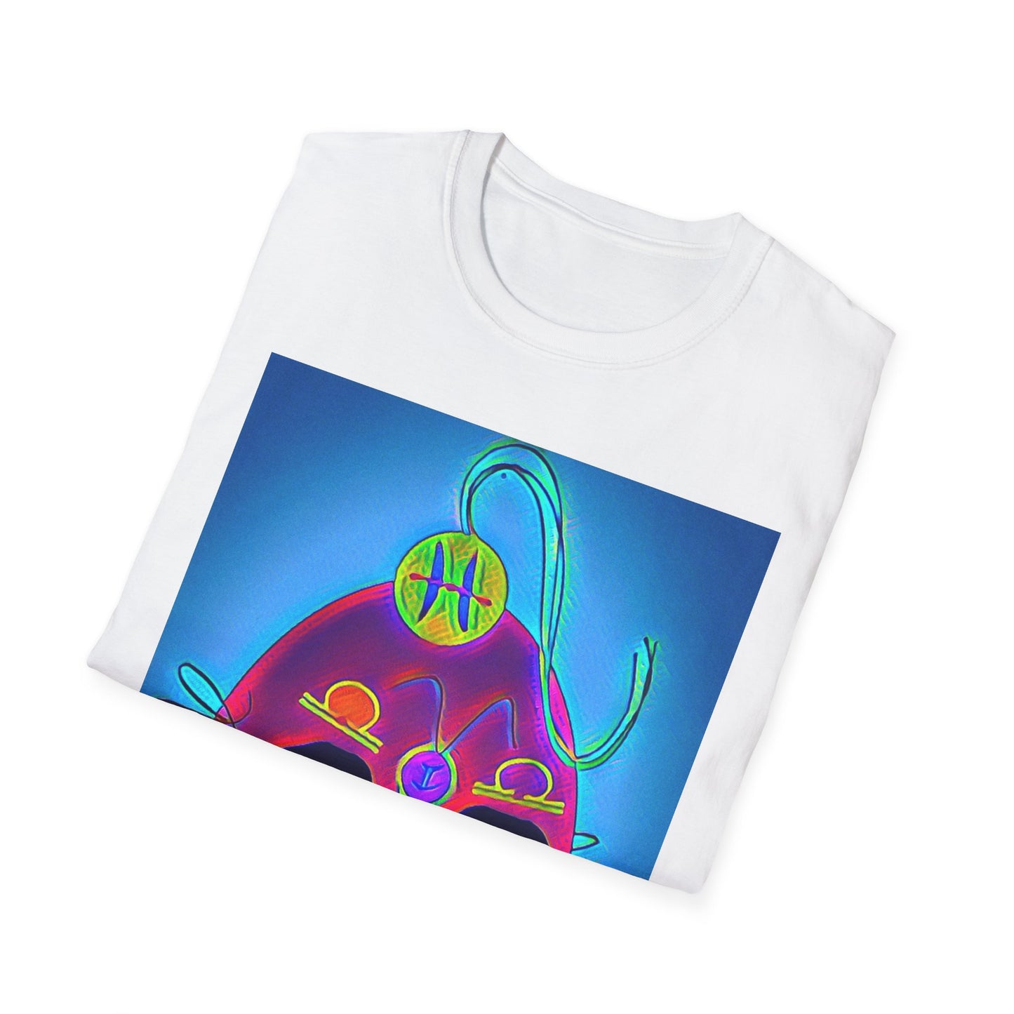 Zodi-ABSTRACT T-Shirt (Blue & Purple)