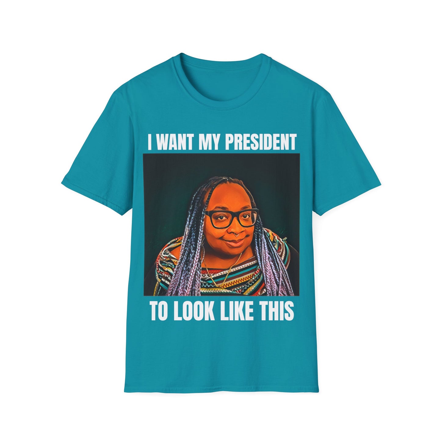 MY PRESIDENT White Text T-Shirt