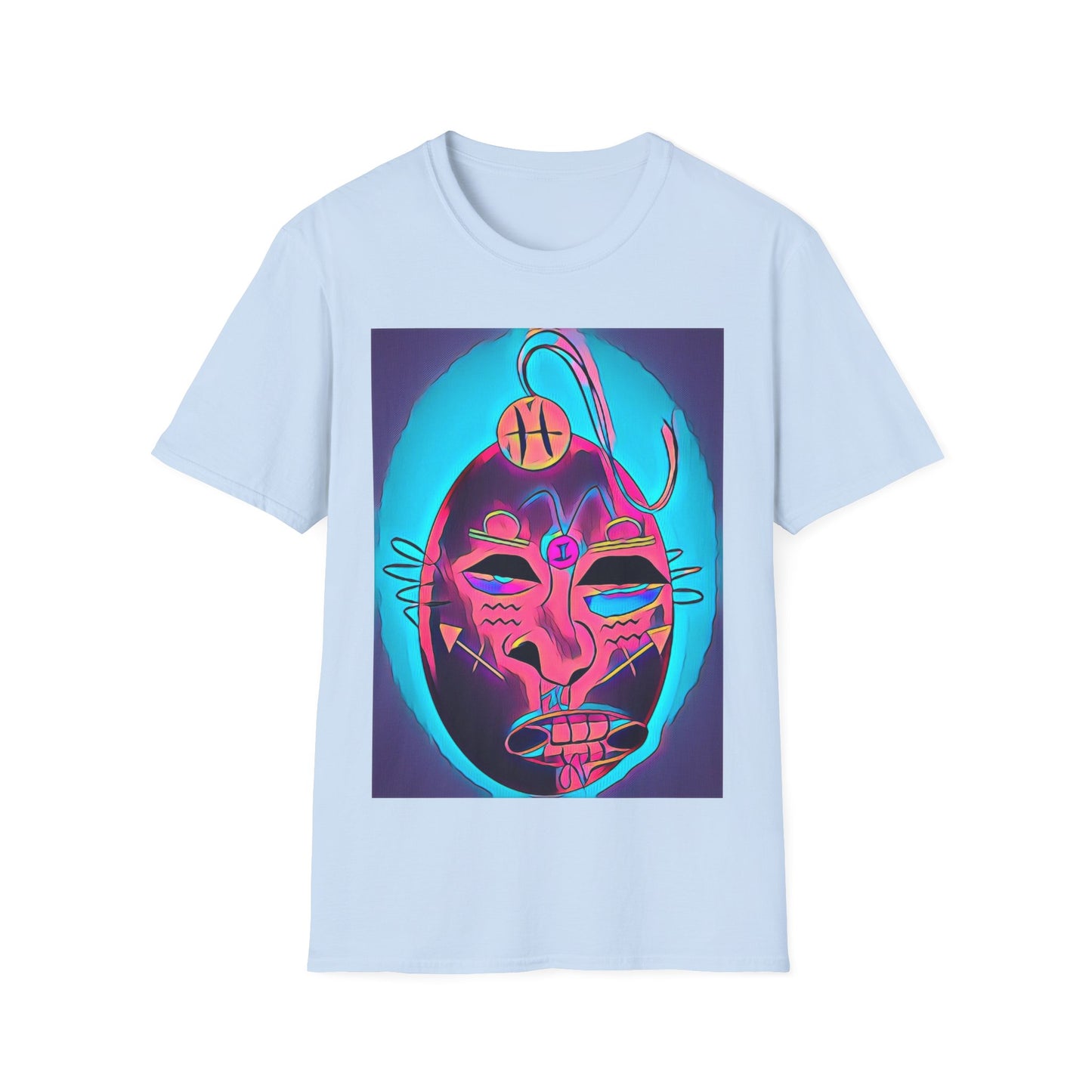 Zodi-ABSTRACT T-Shirt (Purple & Peach)