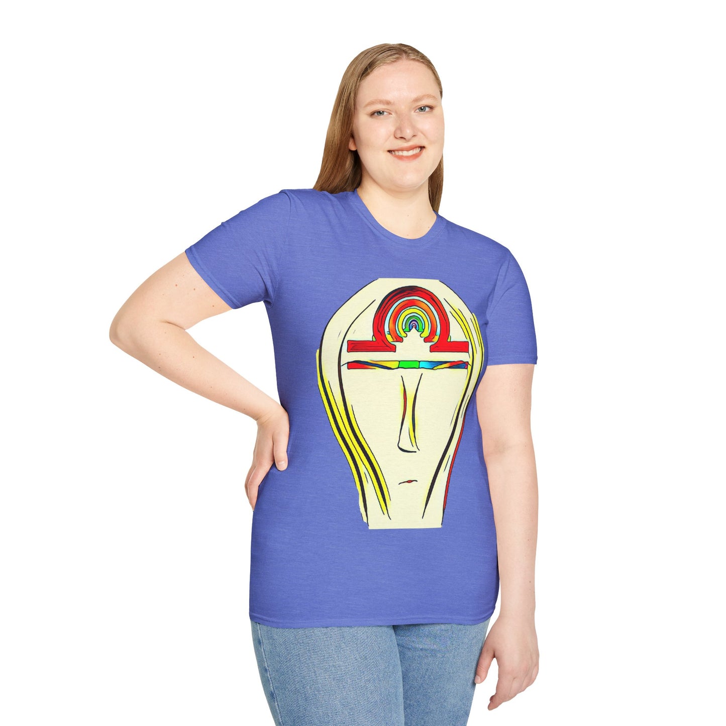 Rainbow Libra Ankh T-Shirt