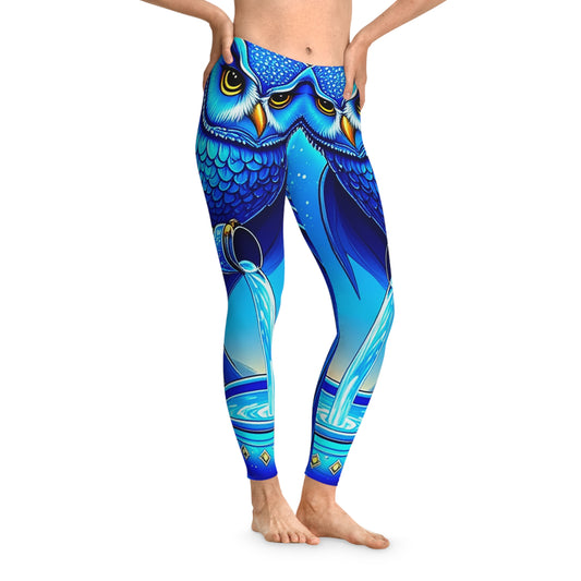Aquarian Owl-asis Leggings