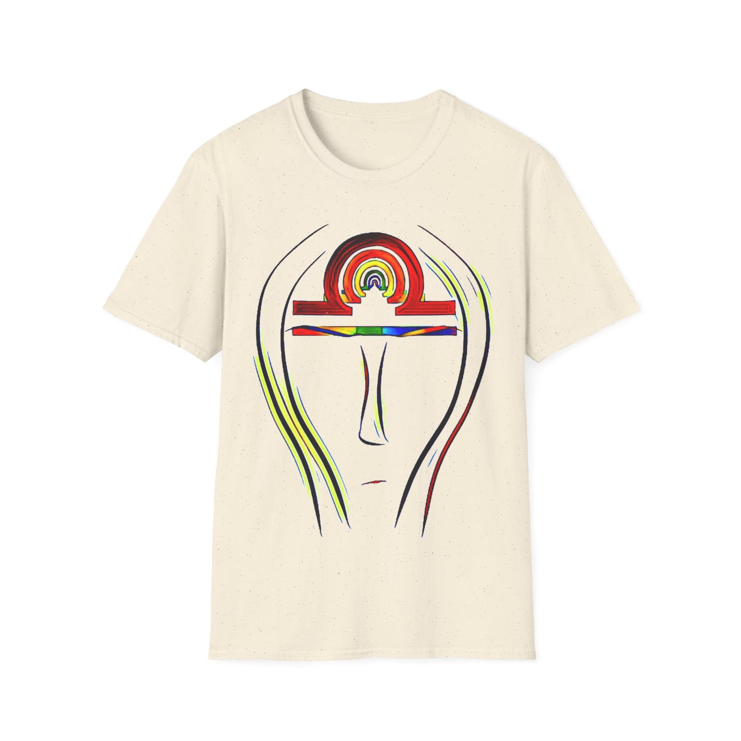 Rainbow Libra Anhk Graphic T-Shirt