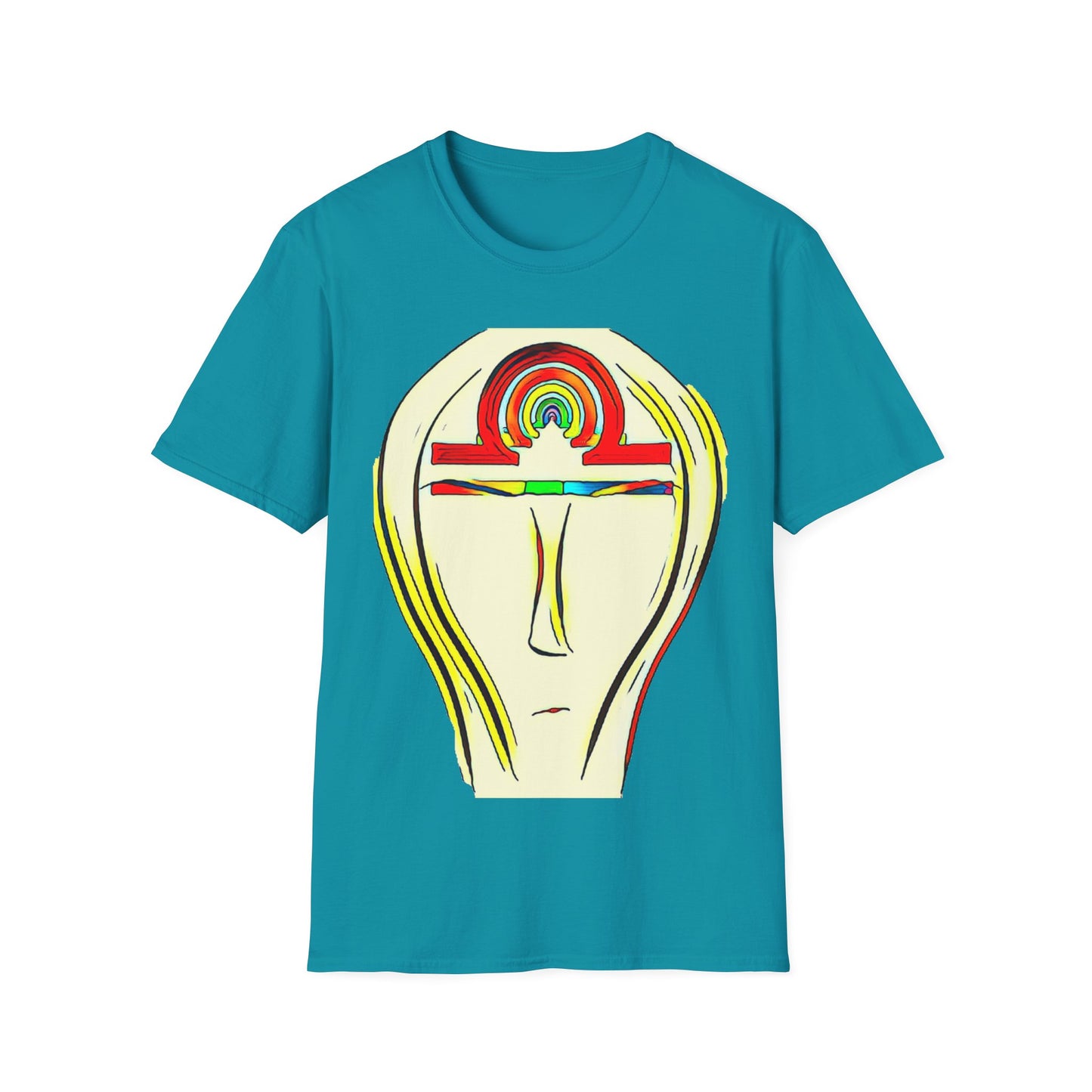 Rainbow Libra Ankh T-Shirt