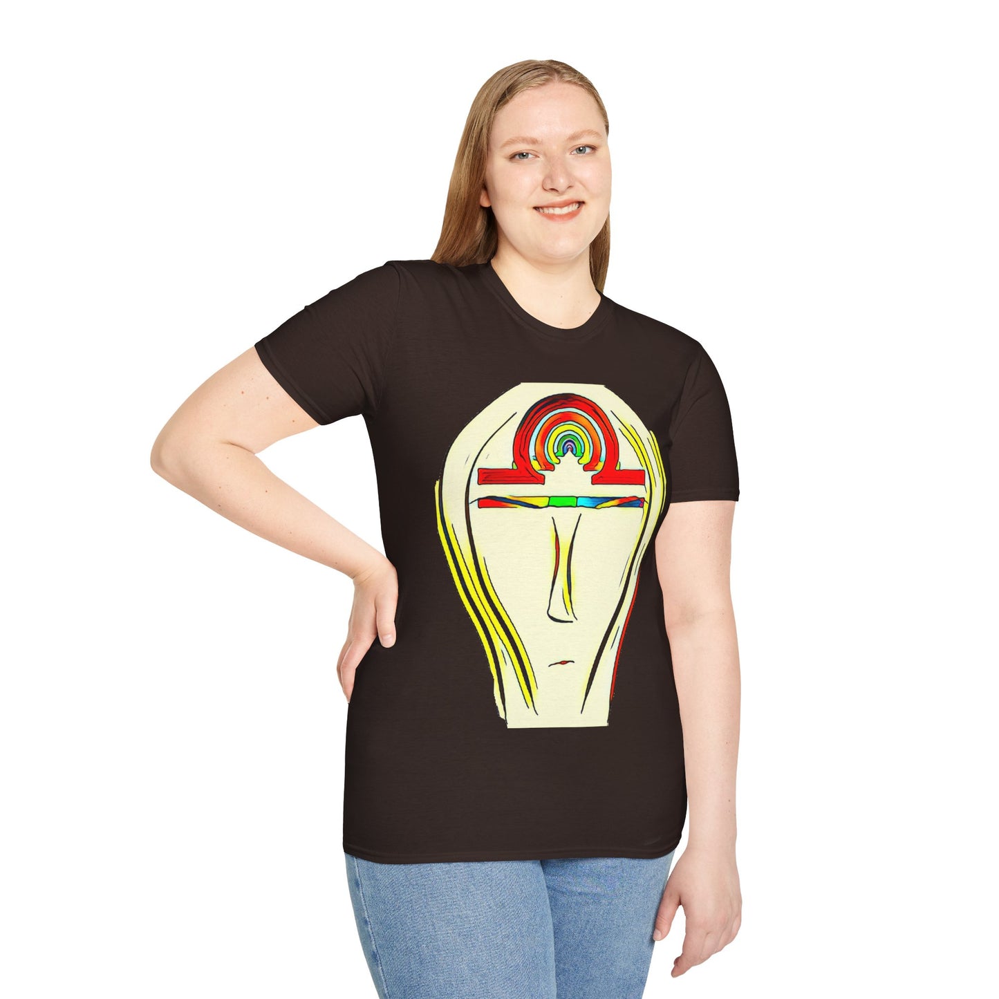 Rainbow Libra Ankh T-Shirt