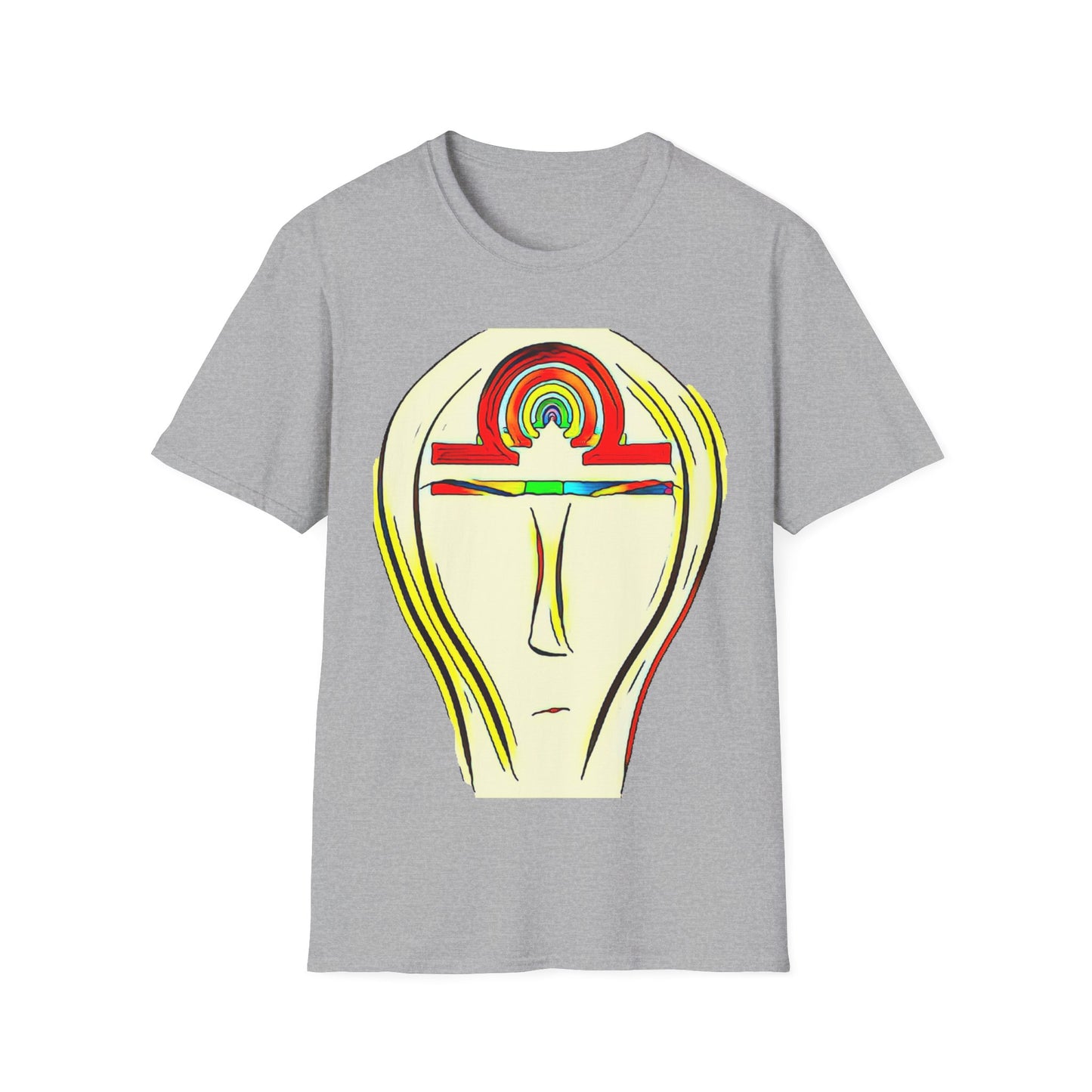 Rainbow Libra Ankh T-Shirt