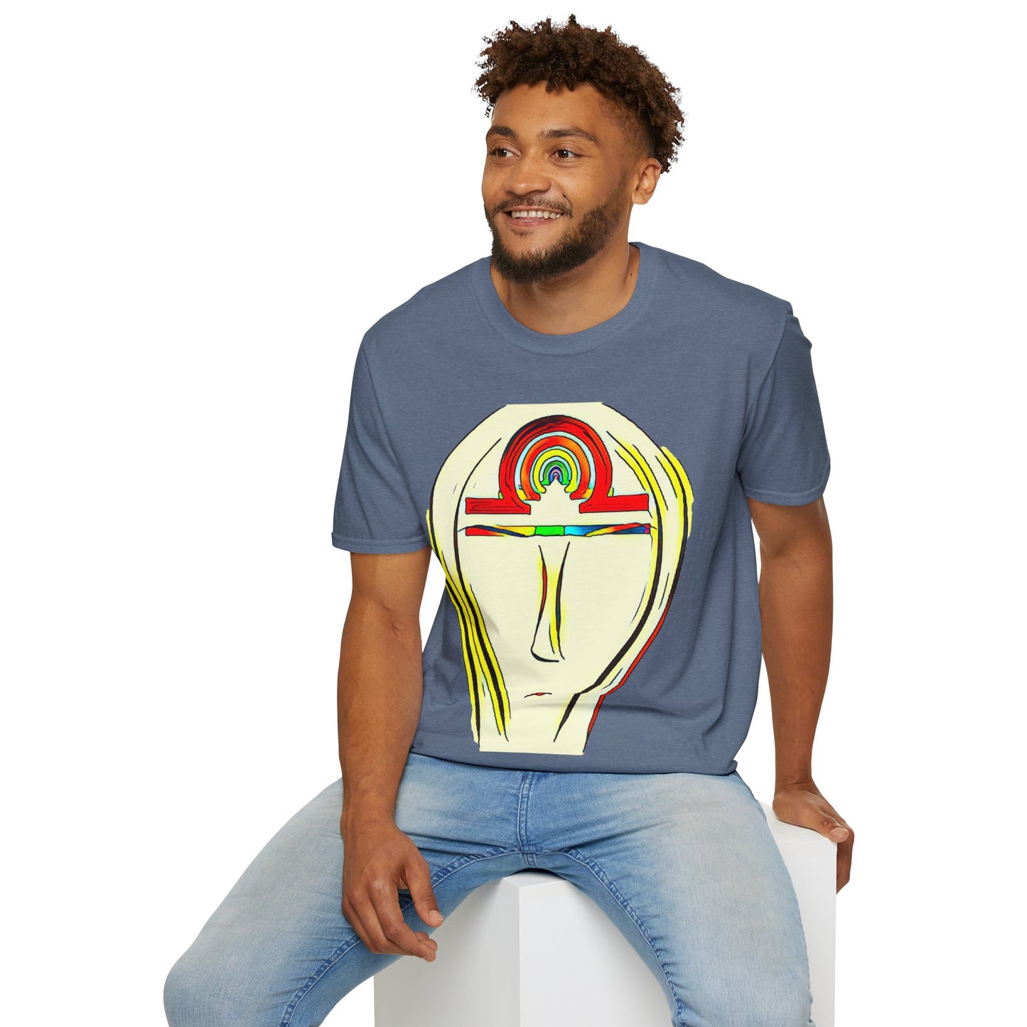 Rainbow Libra Ankh T-Shirt