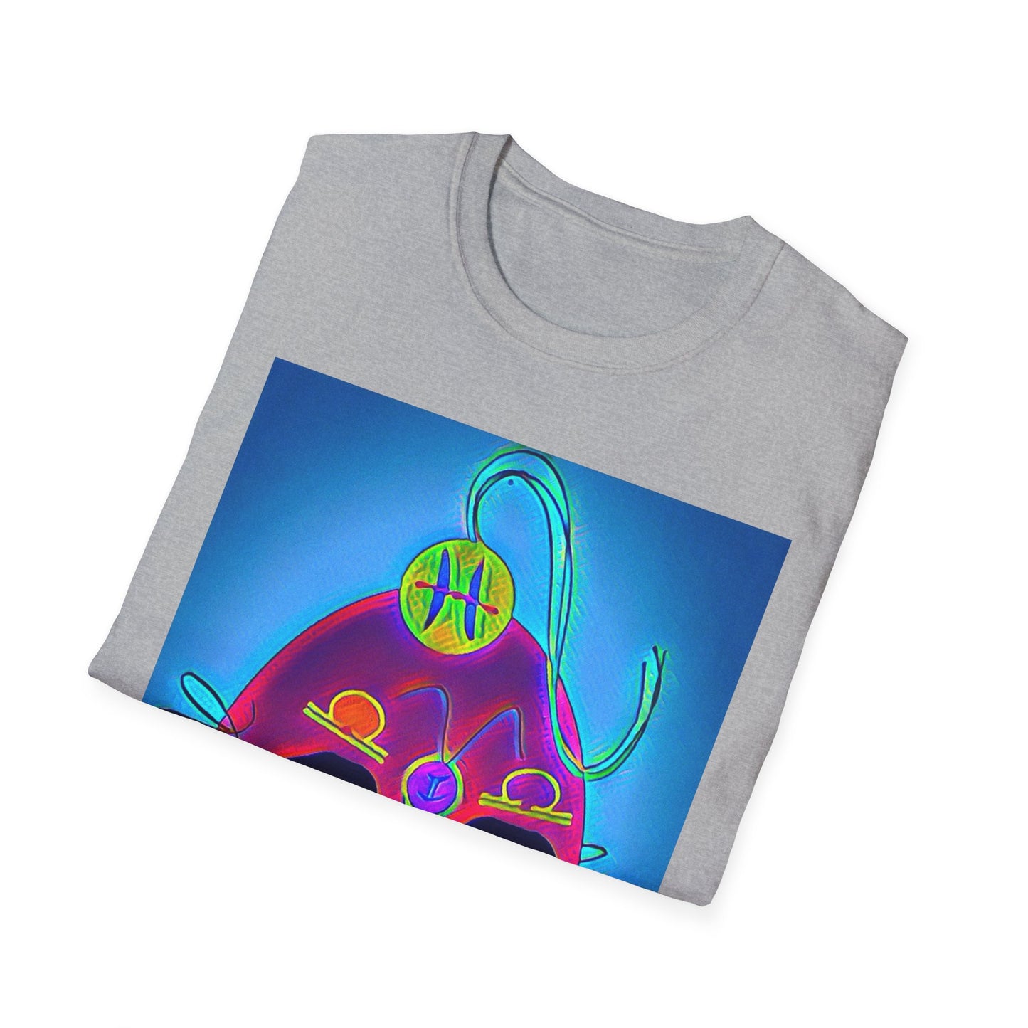 Zodi-ABSTRACT T-Shirt (Blue & Purple)