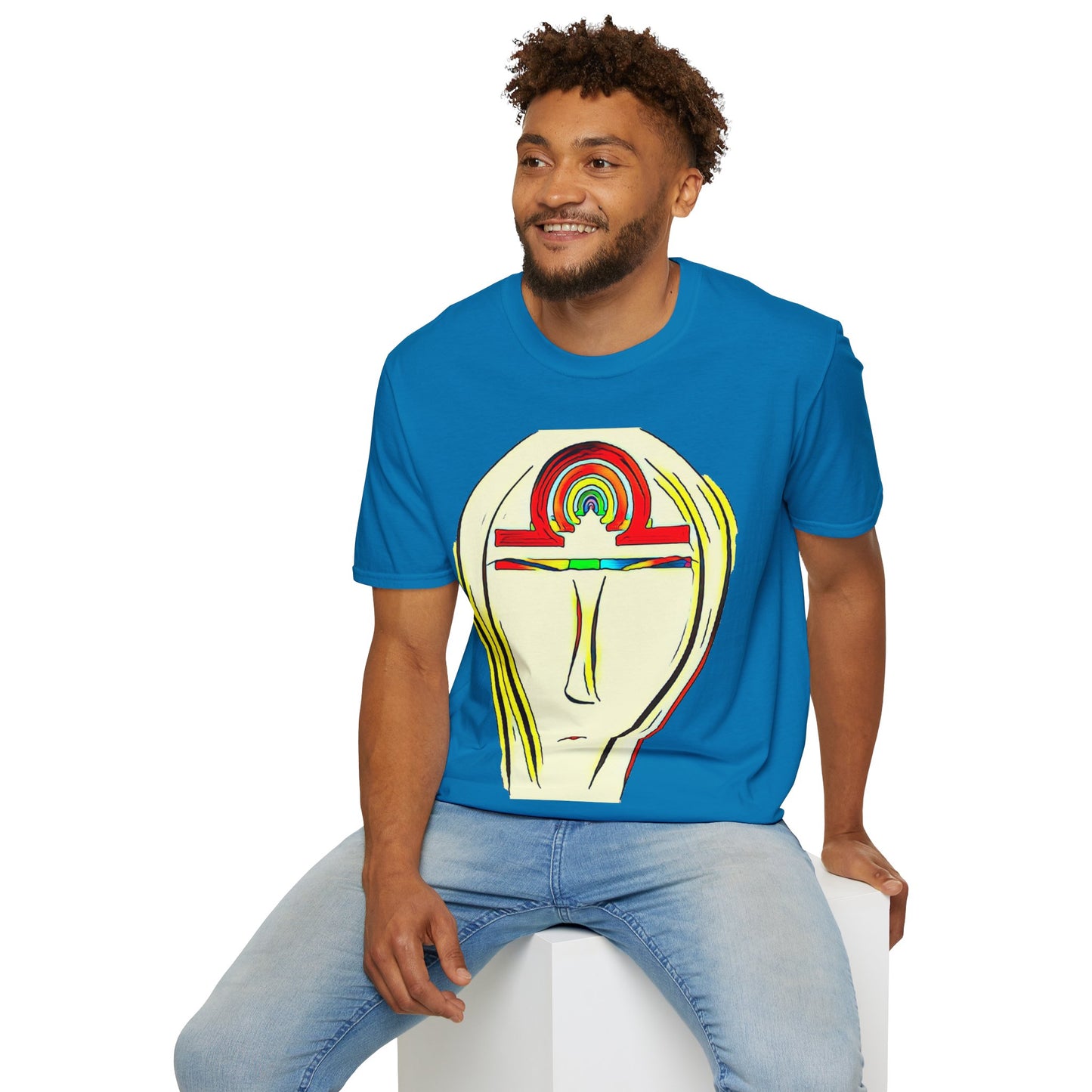 Rainbow Libra Ankh T-Shirt