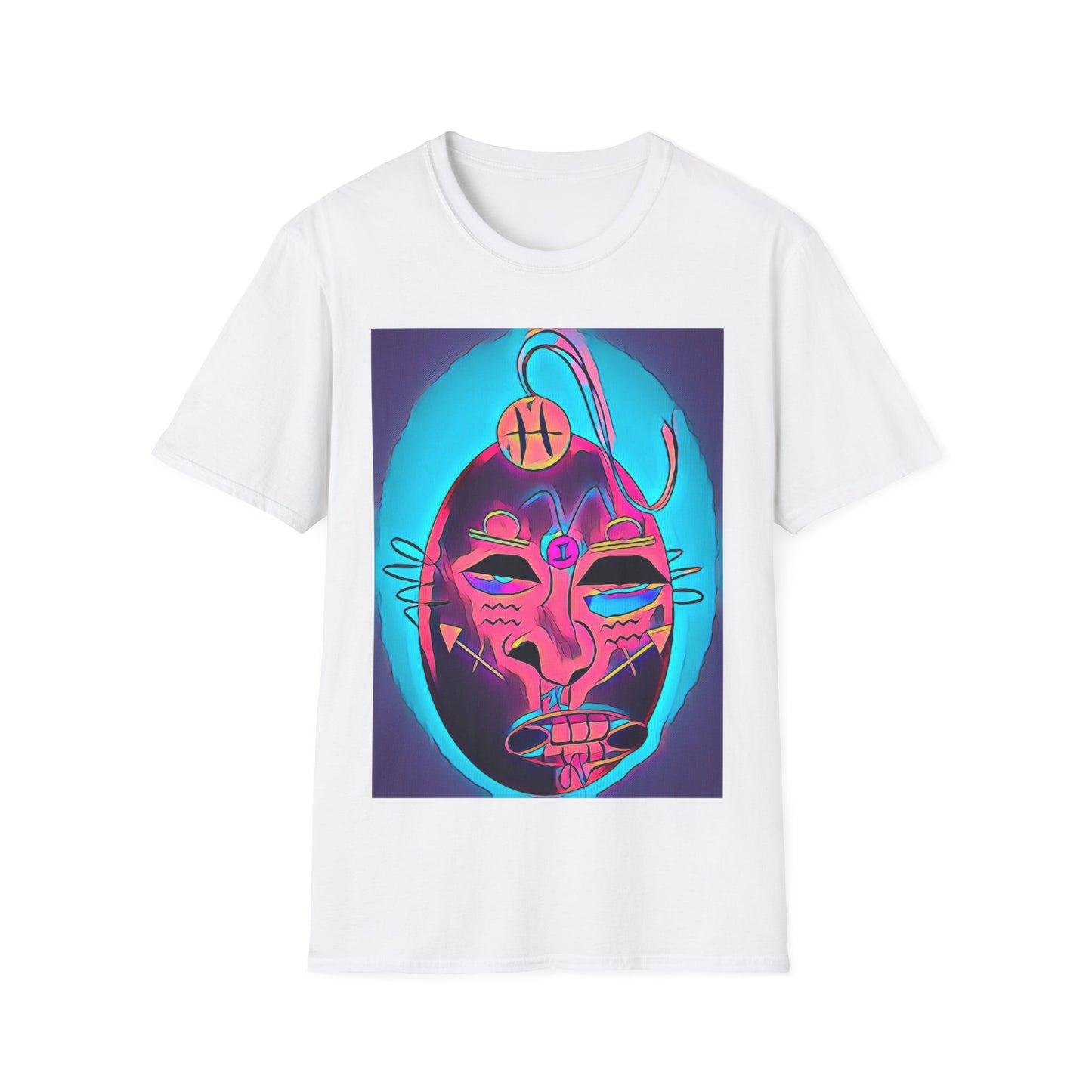 Zodi-ABSTRACT T-Shirt (Purple & Peach)