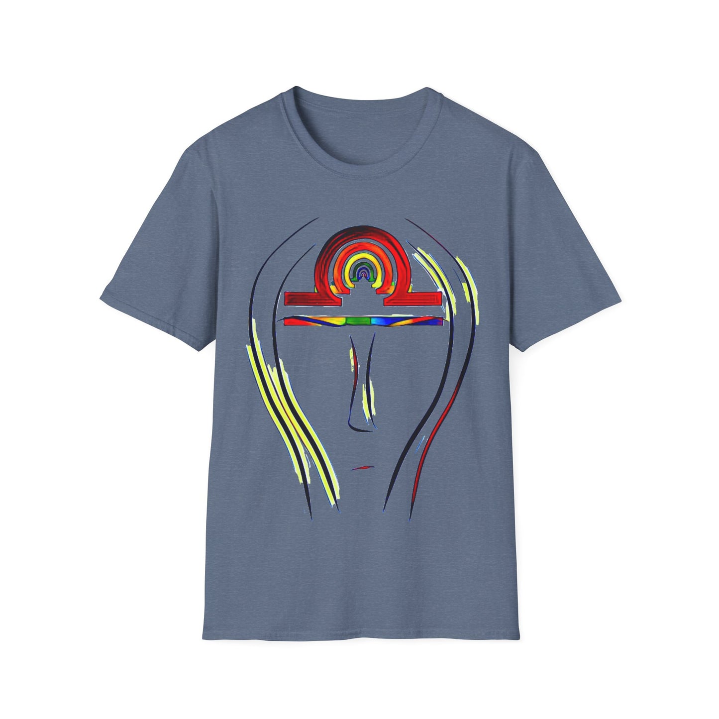 Rainbow Libra Anhk Graphic T-Shirt