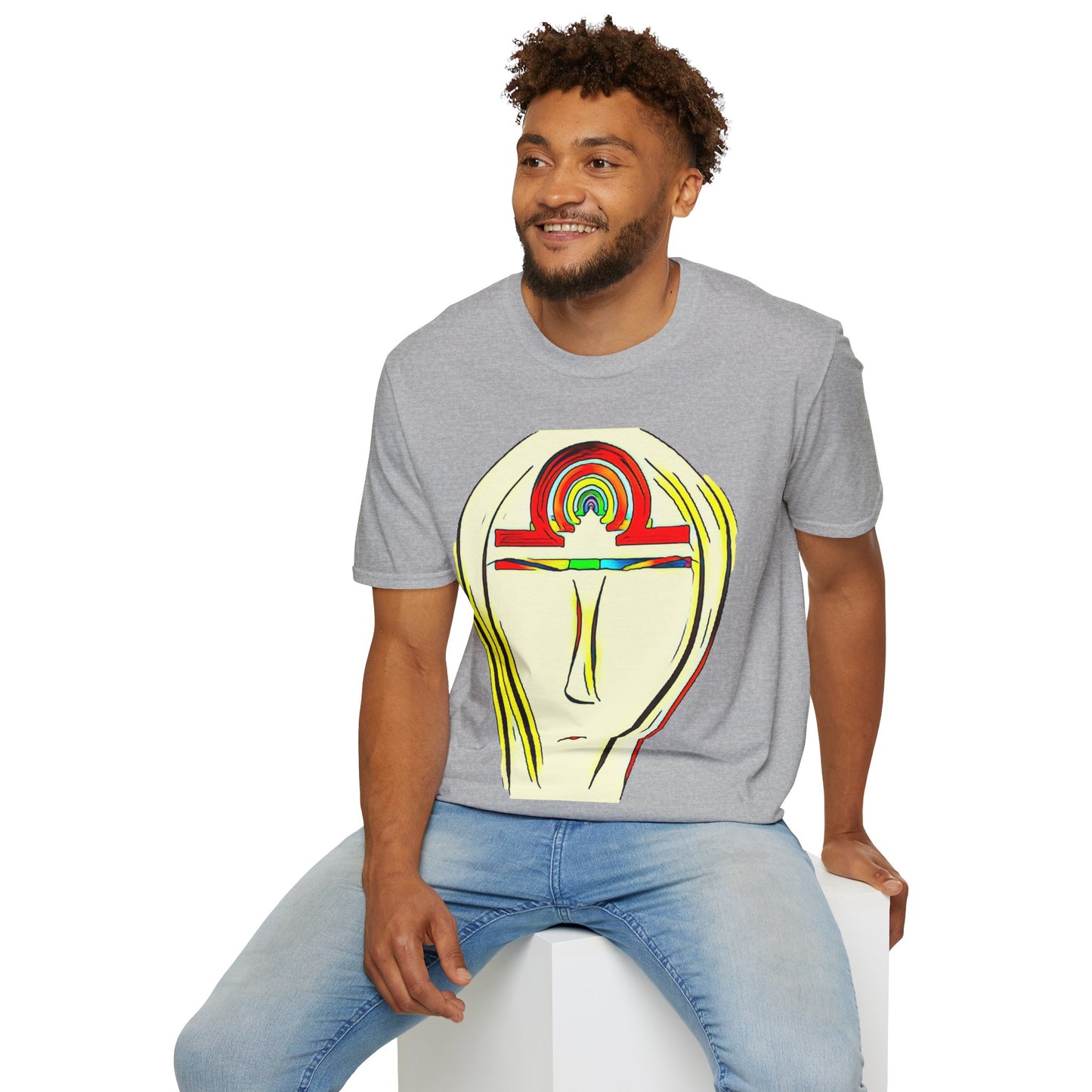 Rainbow Libra Ankh T-Shirt