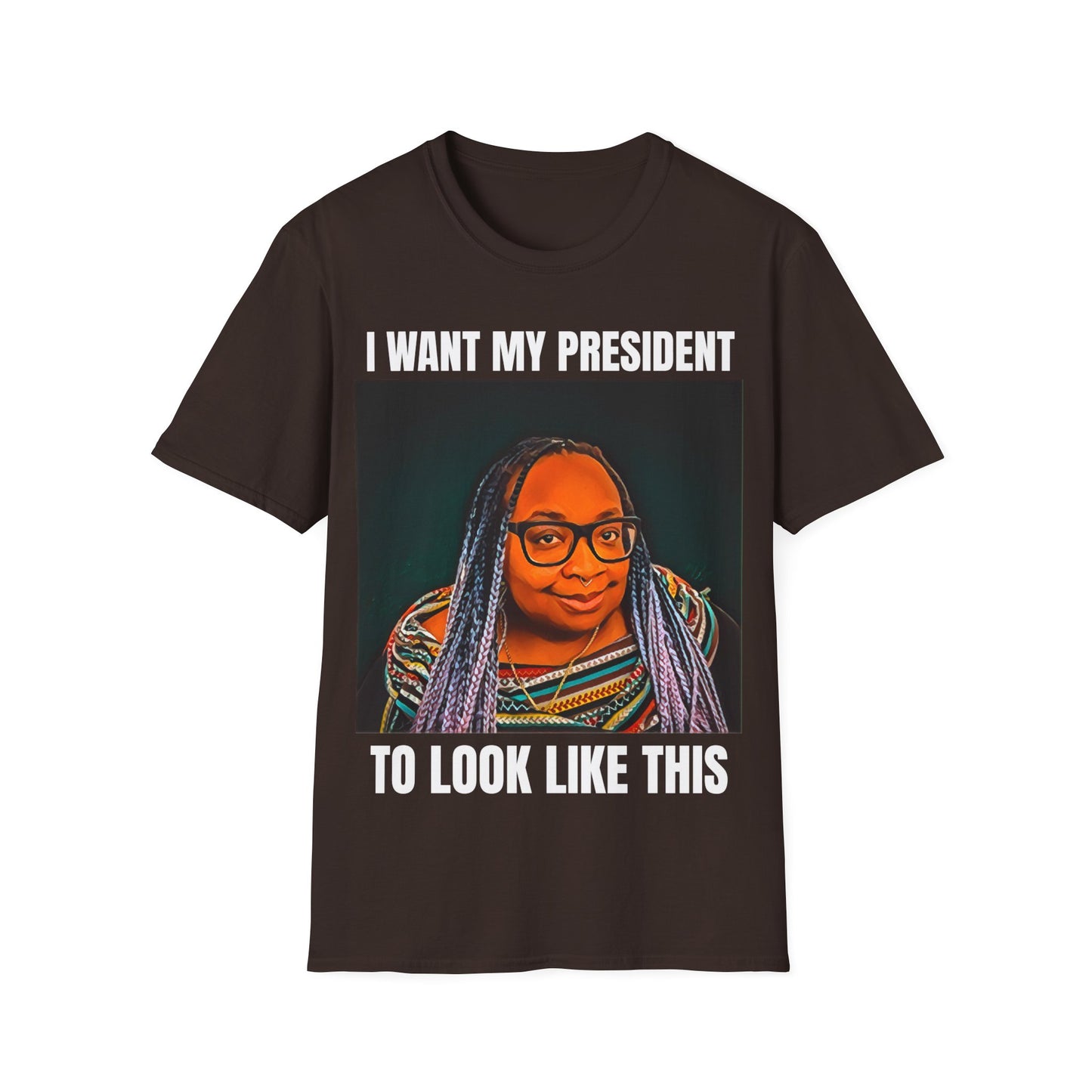 MY PRESIDENT White Text T-Shirt