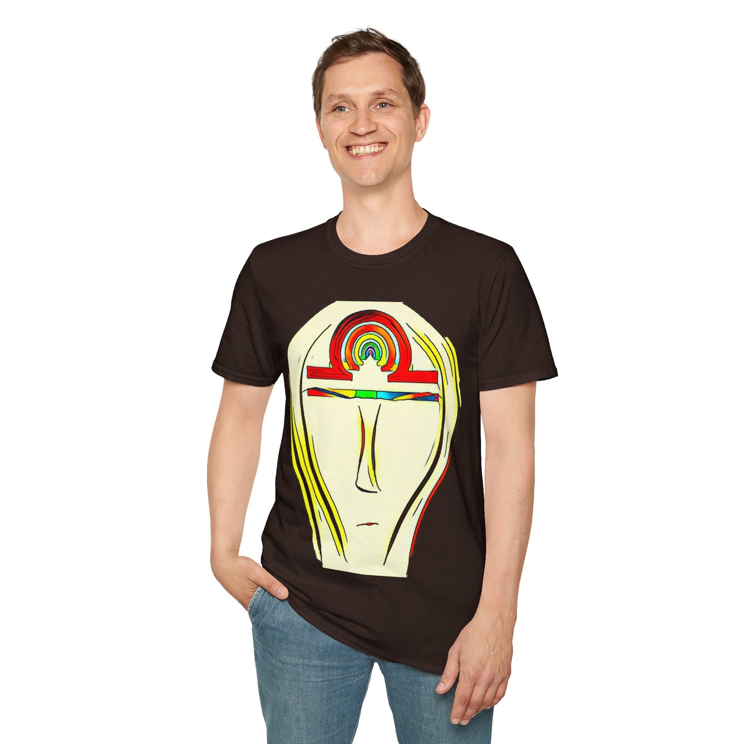 Rainbow Libra Ankh T-Shirt