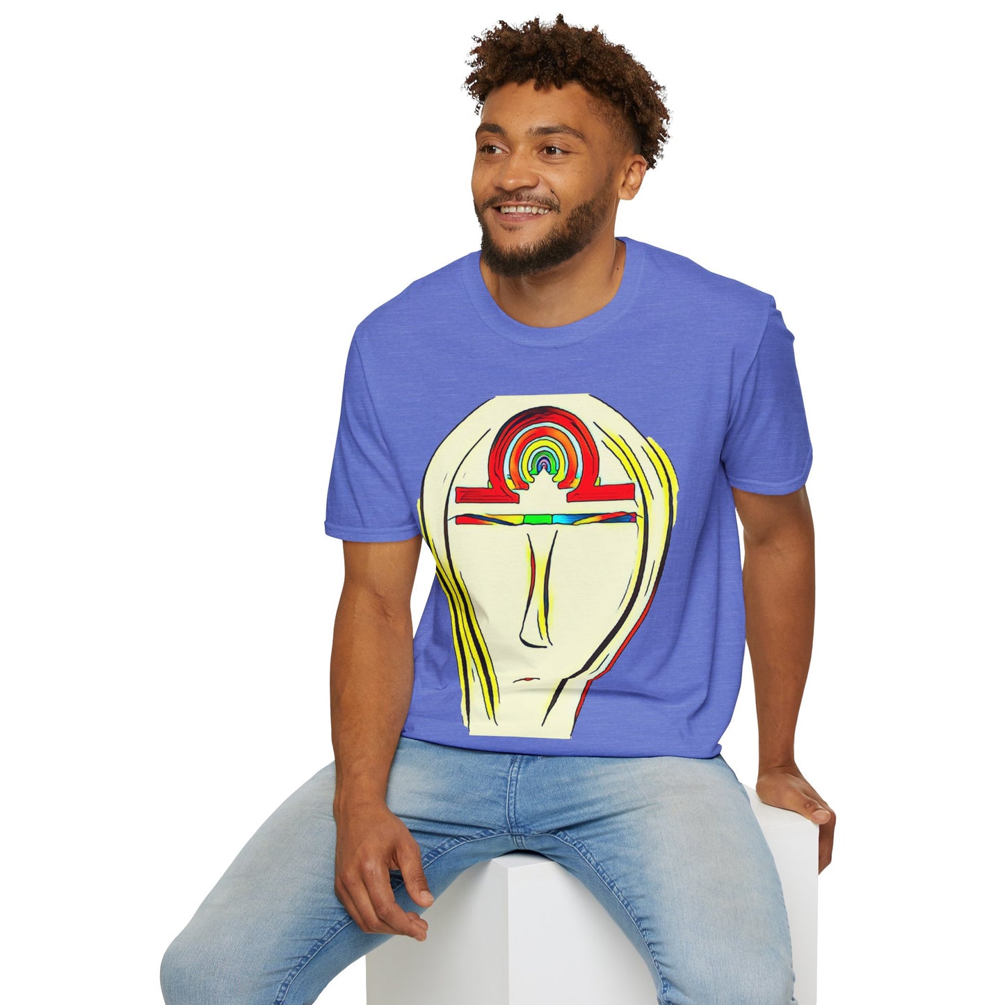 Rainbow Libra Ankh T-Shirt