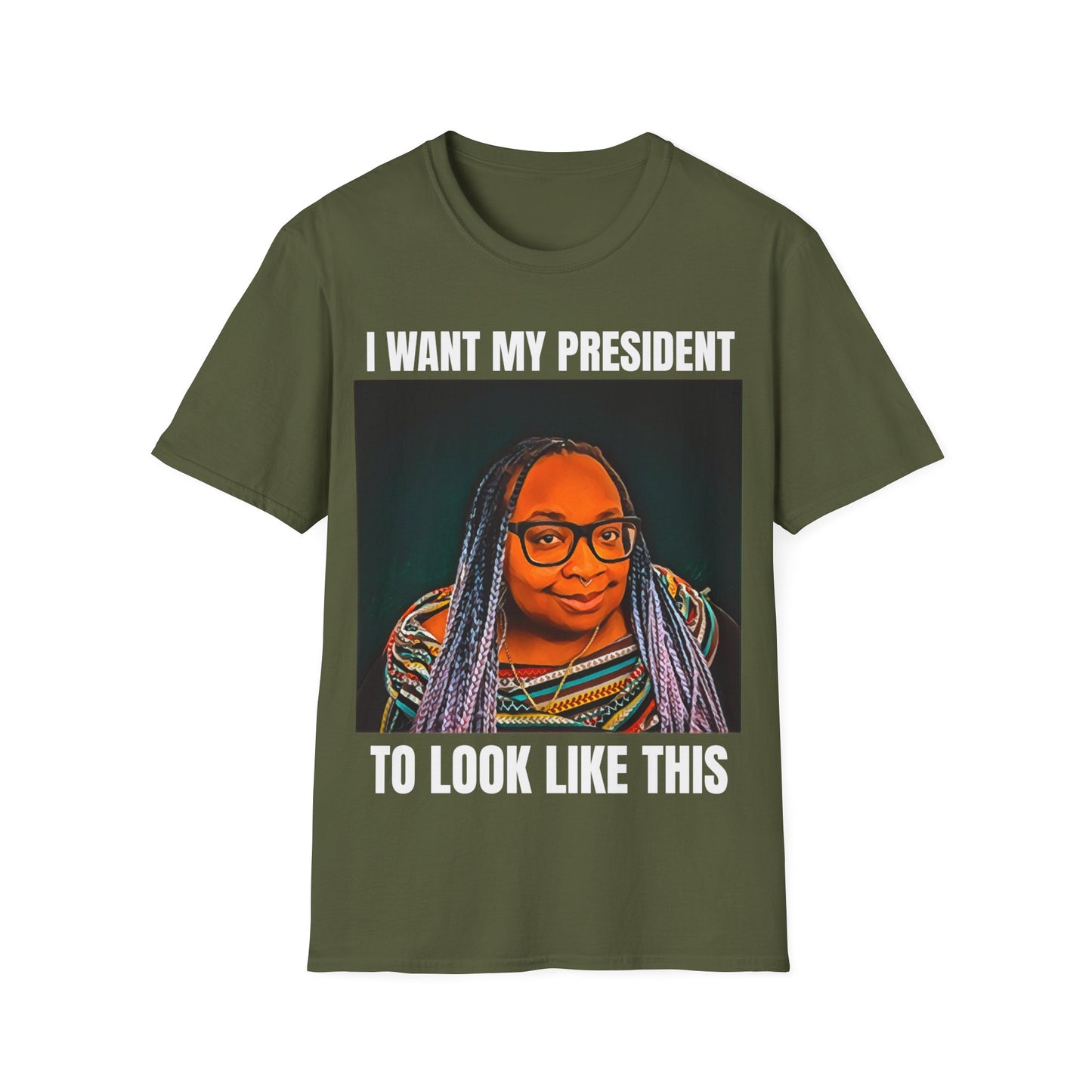 MY PRESIDENT White Text T-Shirt