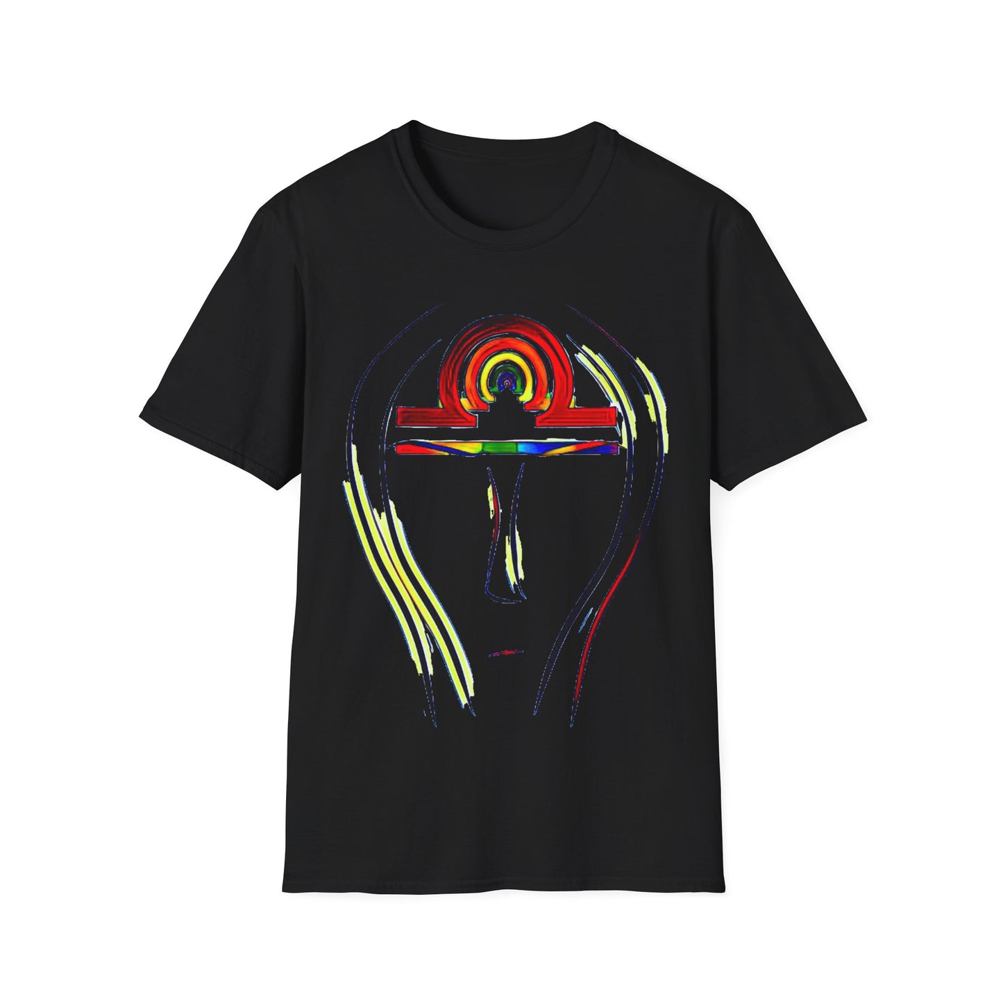 Rainbow Libra Anhk Graphic T-Shirt