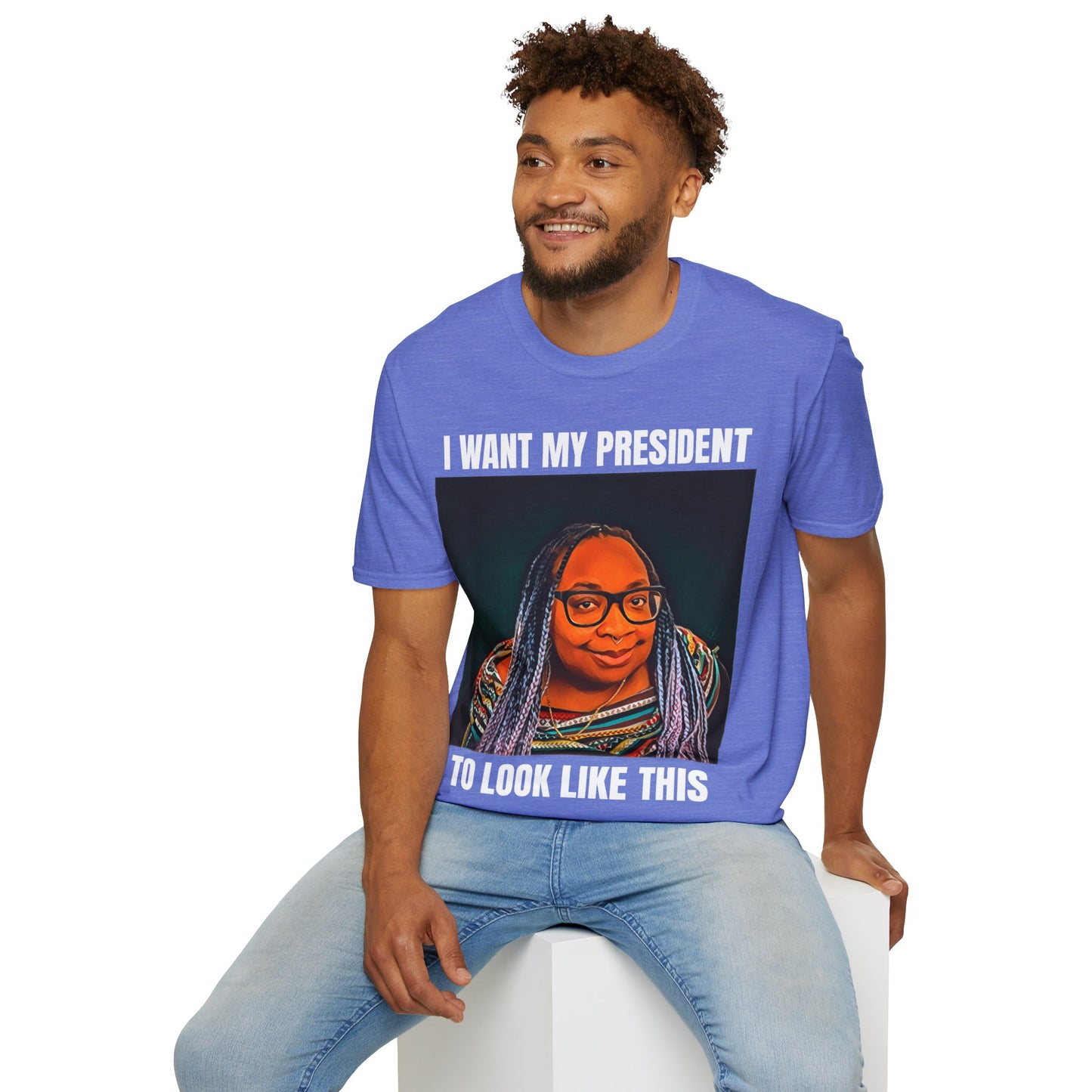 MY PRESIDENT White Text T-Shirt