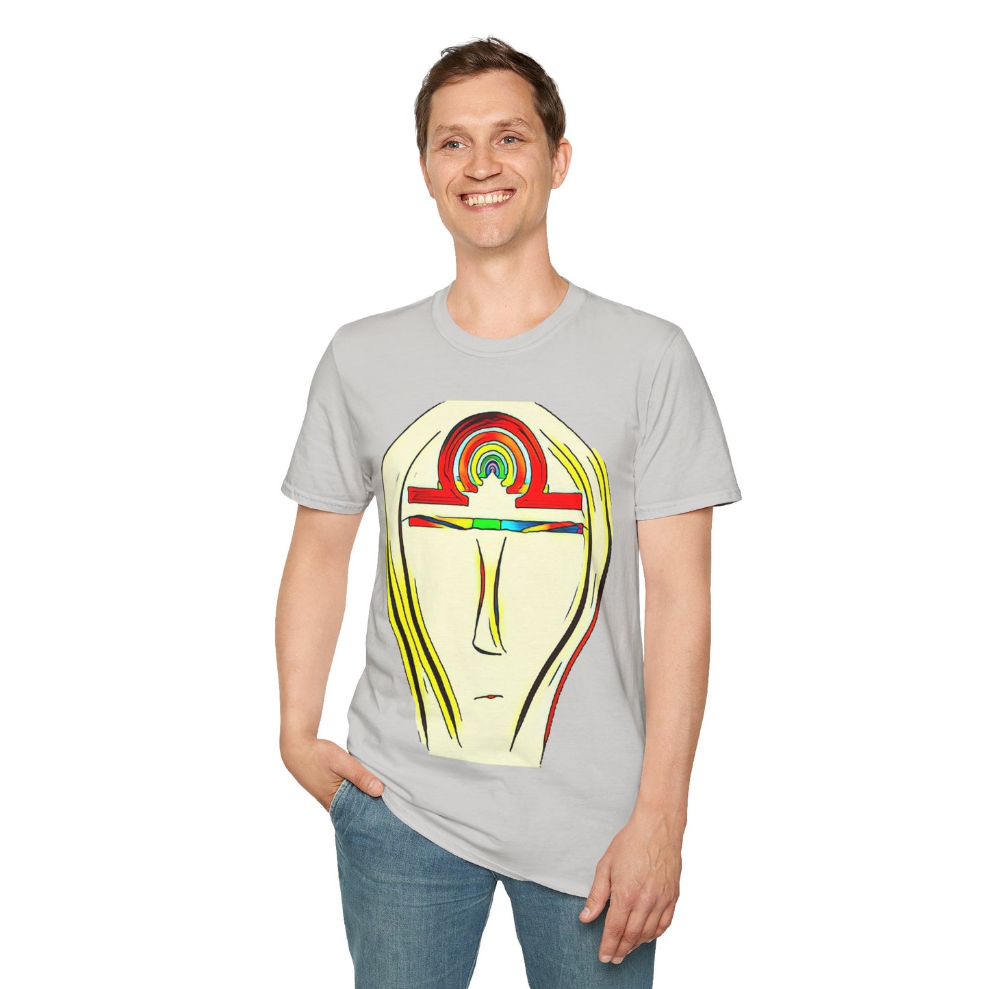 Rainbow Libra Ankh T-Shirt