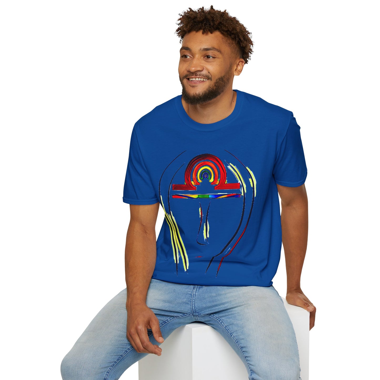 Rainbow Libra Anhk Graphic T-Shirt