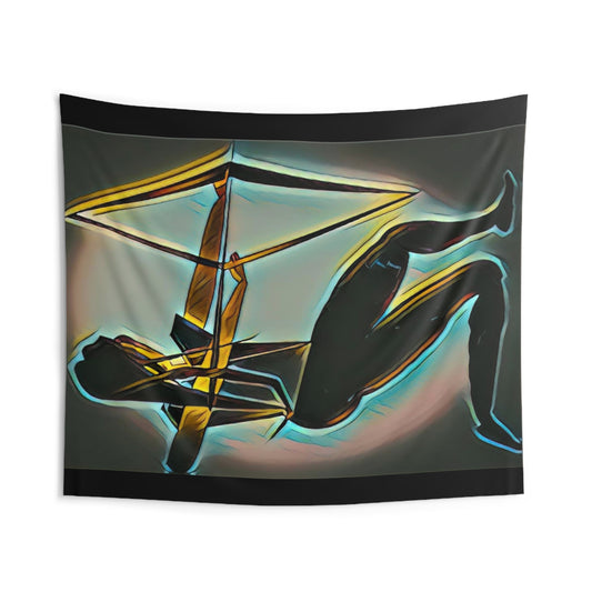 Arrow of Artemis Tapestry (Blue & Black)