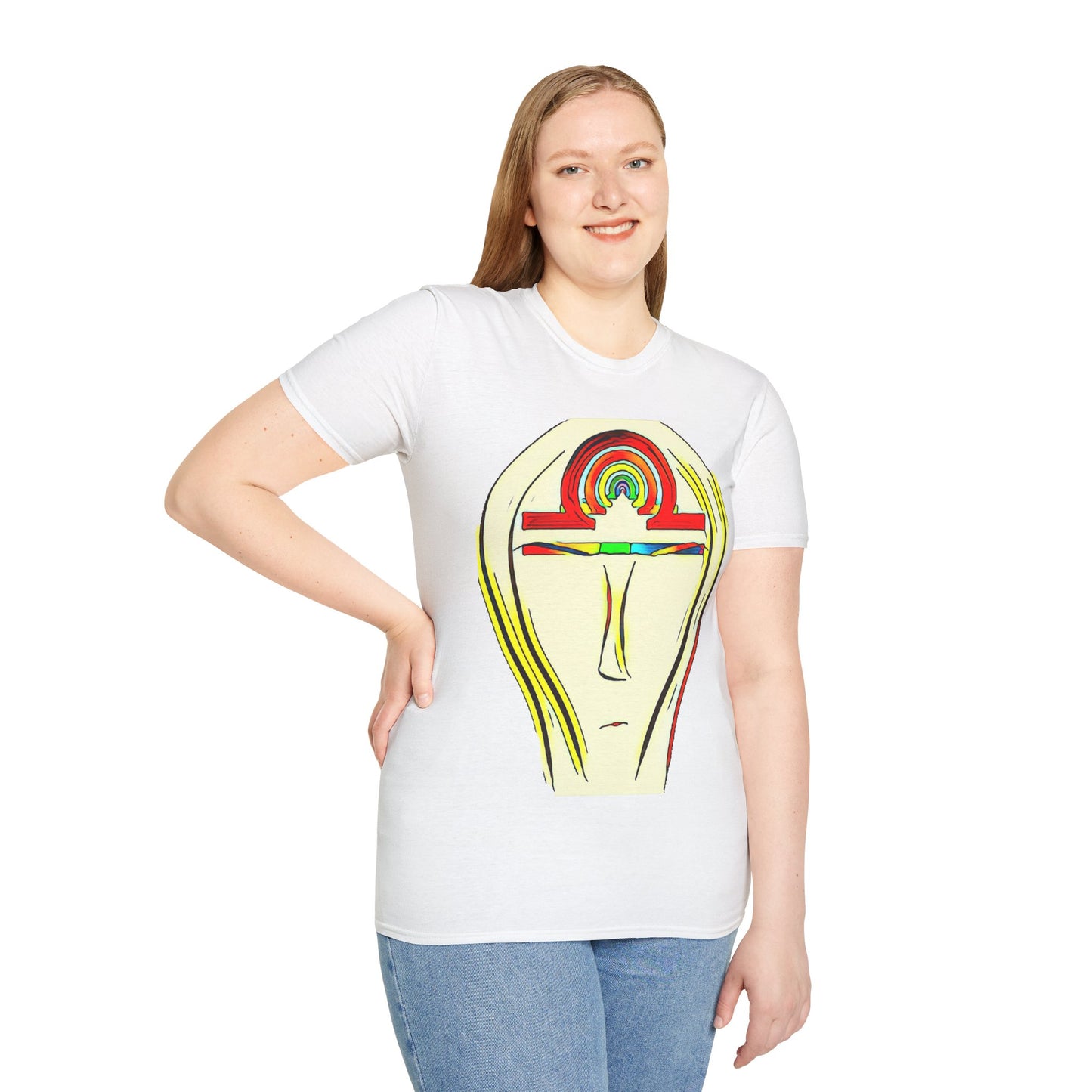 Rainbow Libra Ankh T-Shirt